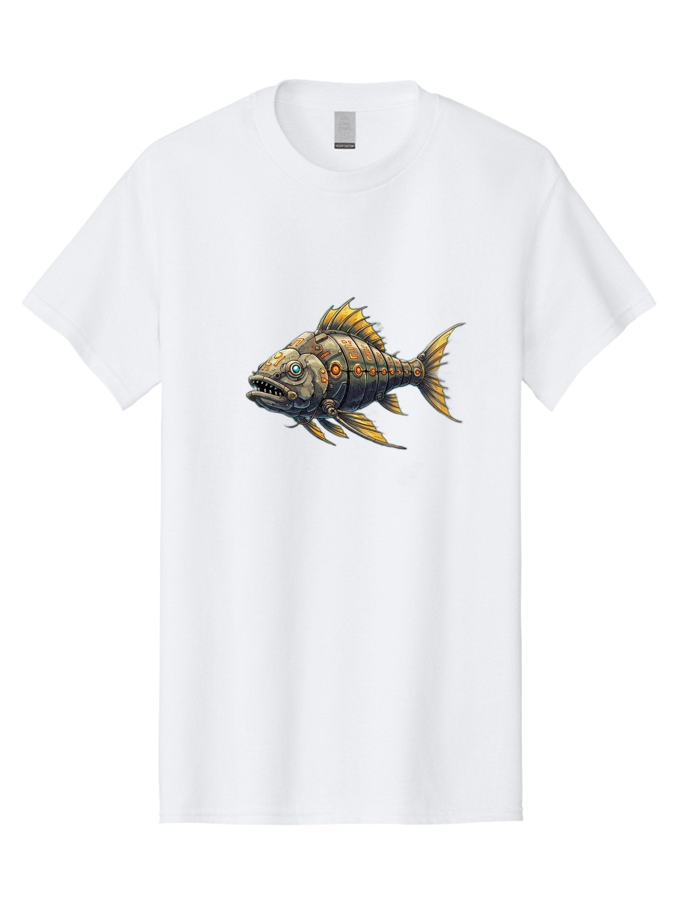 Metallic-Fish-1 Men'S Graphic Tee, 100% Cotton, Comfortable Casual Summer Wear, Machine Washable, Vintage Camera, Old Camera, Antique Camera, Black Camera, Classic Photography, Photography Equipment, Nostalgic Device, Film Camera, Camera Art Bak882 5
