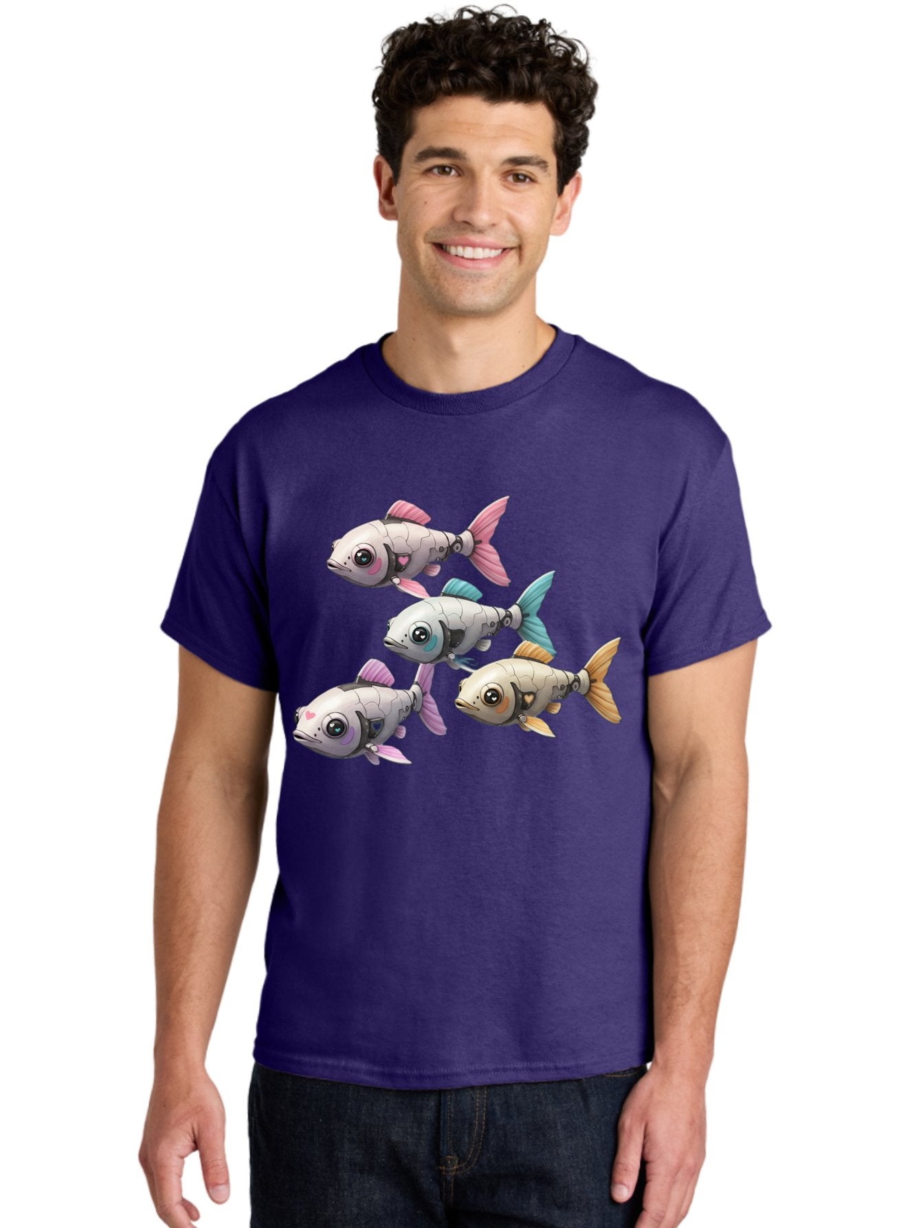 Metallic-Fish Men'S Graphic Tee, 100% Cotton, Comfortable Casual Summer Wear, Machine Washable, Vintage Camera, Old Camera, Antique Camera, Black Camera, Classic Photography, Photography Equipment, Nostalgic Device, Film Camera, Camera Art Bak883 30