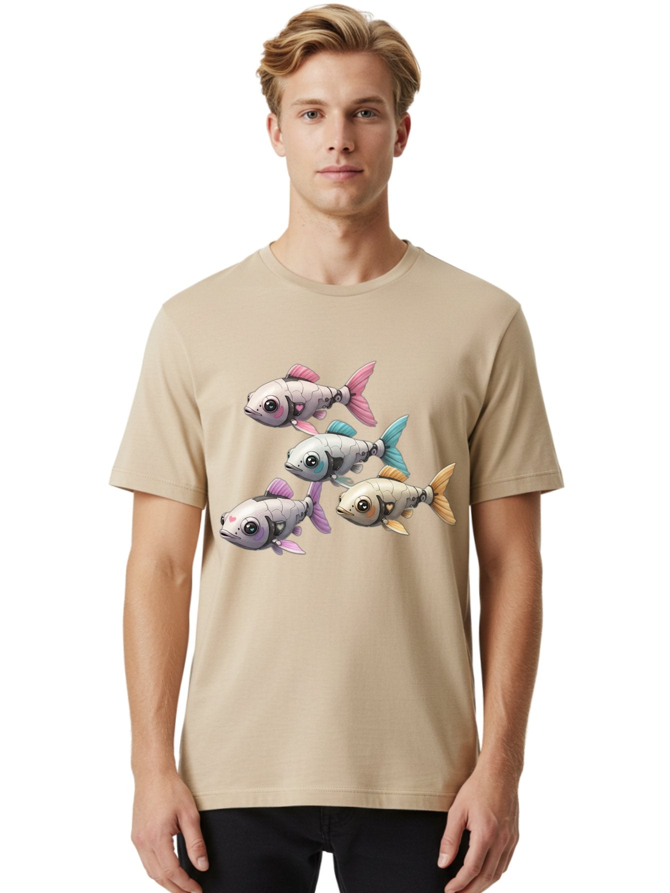 Metallic-Fish Men'S Graphic Tee, 100% Cotton, Comfortable Casual Summer Wear, Machine Washable, Vintage Camera, Old Camera, Antique Camera, Black Camera, Classic Photography, Photography Equipment, Nostalgic Device, Film Camera, Camera Art Bak883 17