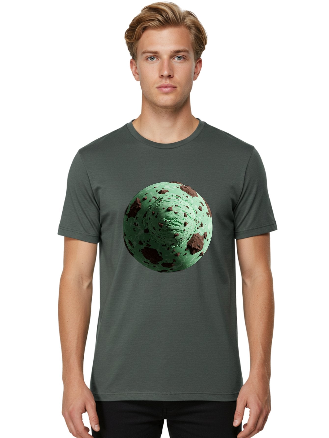 Mint-Chocolate-Chip-Ice-Cream Men'S Graphic Tee, 100% Cotton, Comfortable Casual Summer Wear, Machine Washable, Vintage Camera, Old Camera, Antique Camera, Black Camera, Classic Photography, Photography Equipment, Nostalgic Device, Bak887 22