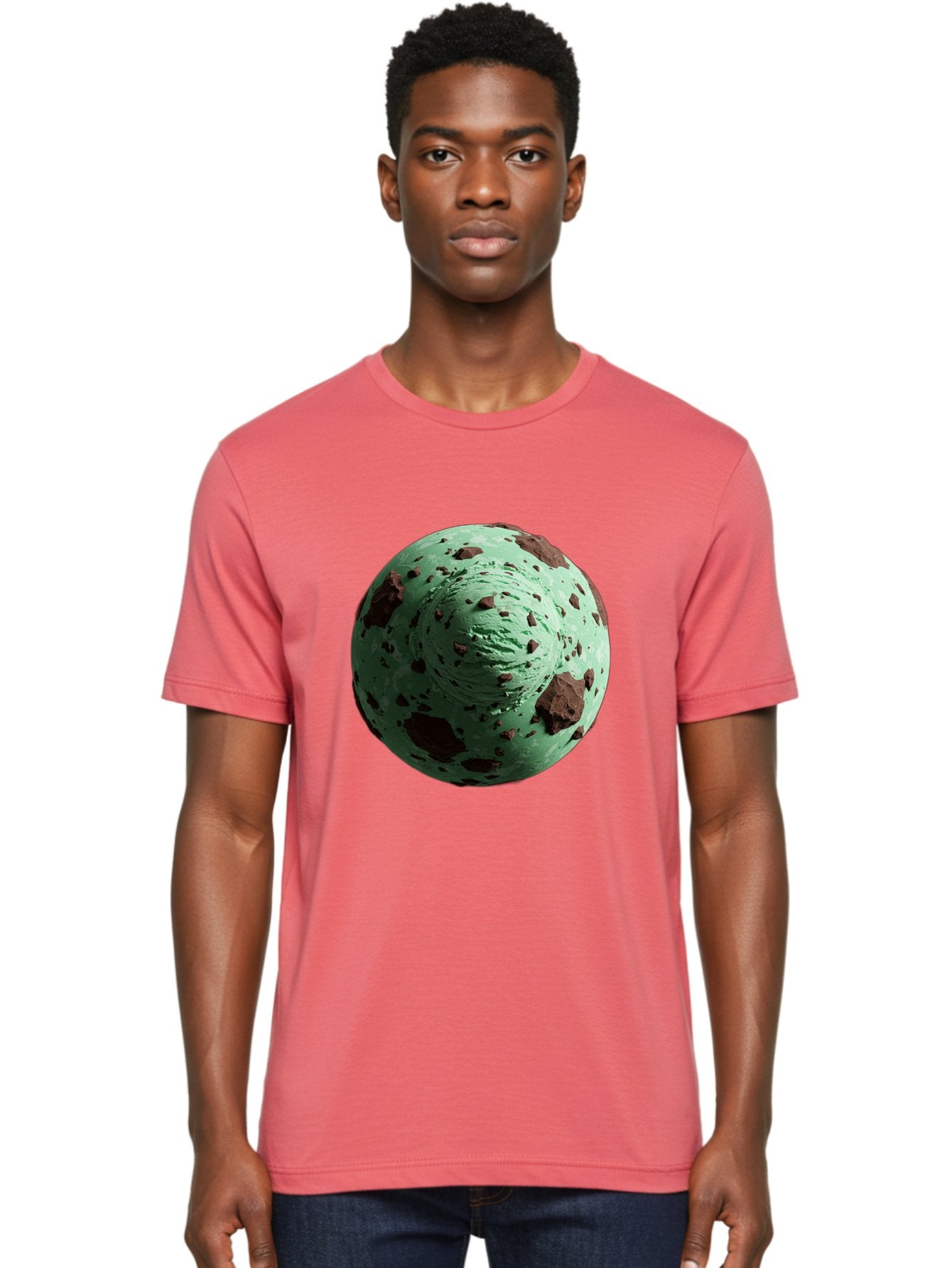 Mint-Chocolate-Chip-Ice-Cream Men'S Graphic Tee, 100% Cotton, Comfortable Casual Summer Wear, Machine Washable, Vintage Camera, Old Camera, Antique Camera, Black Camera, Classic Photography, Photography Equipment, Nostalgic Device, Bak887 19