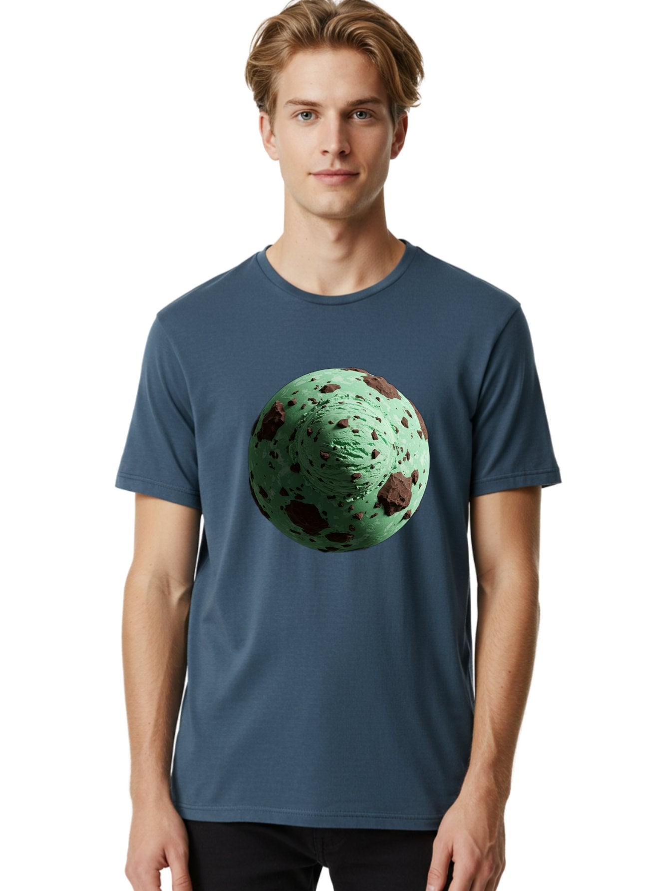 Mint-Chocolate-Chip-Ice-Cream Men'S Graphic Tee, 100% Cotton, Comfortable Casual Summer Wear, Machine Washable, Vintage Camera, Old Camera, Antique Camera, Black Camera, Classic Photography, Photography Equipment, Nostalgic Device, Bak887 16