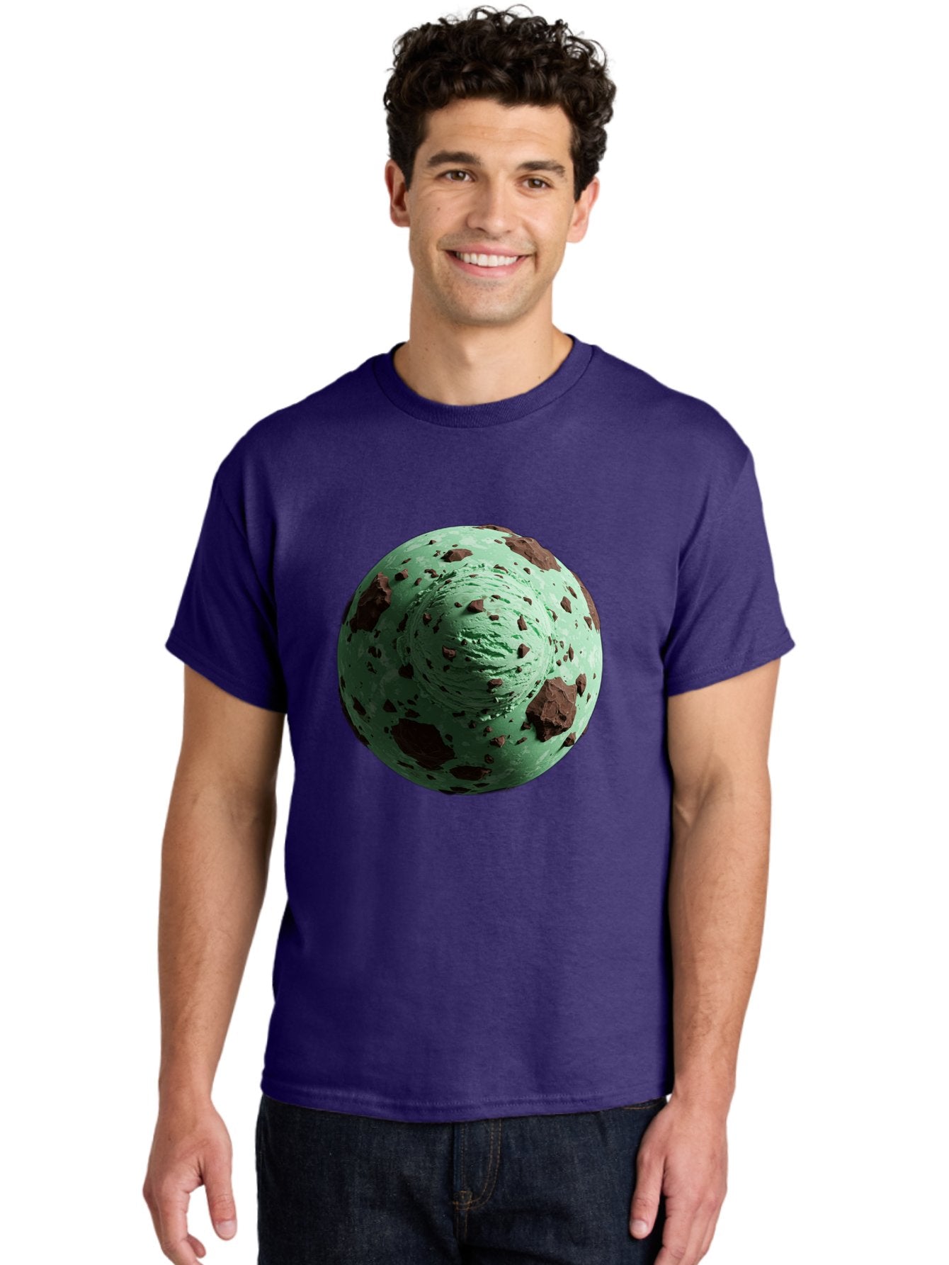 Mint-Chocolate-Chip-Ice-Cream Men'S Graphic Tee, 100% Cotton, Comfortable Casual Summer Wear, Machine Washable, Vintage Camera, Old Camera, Antique Camera, Black Camera, Classic Photography, Photography Equipment, Nostalgic Device, Bak887 30