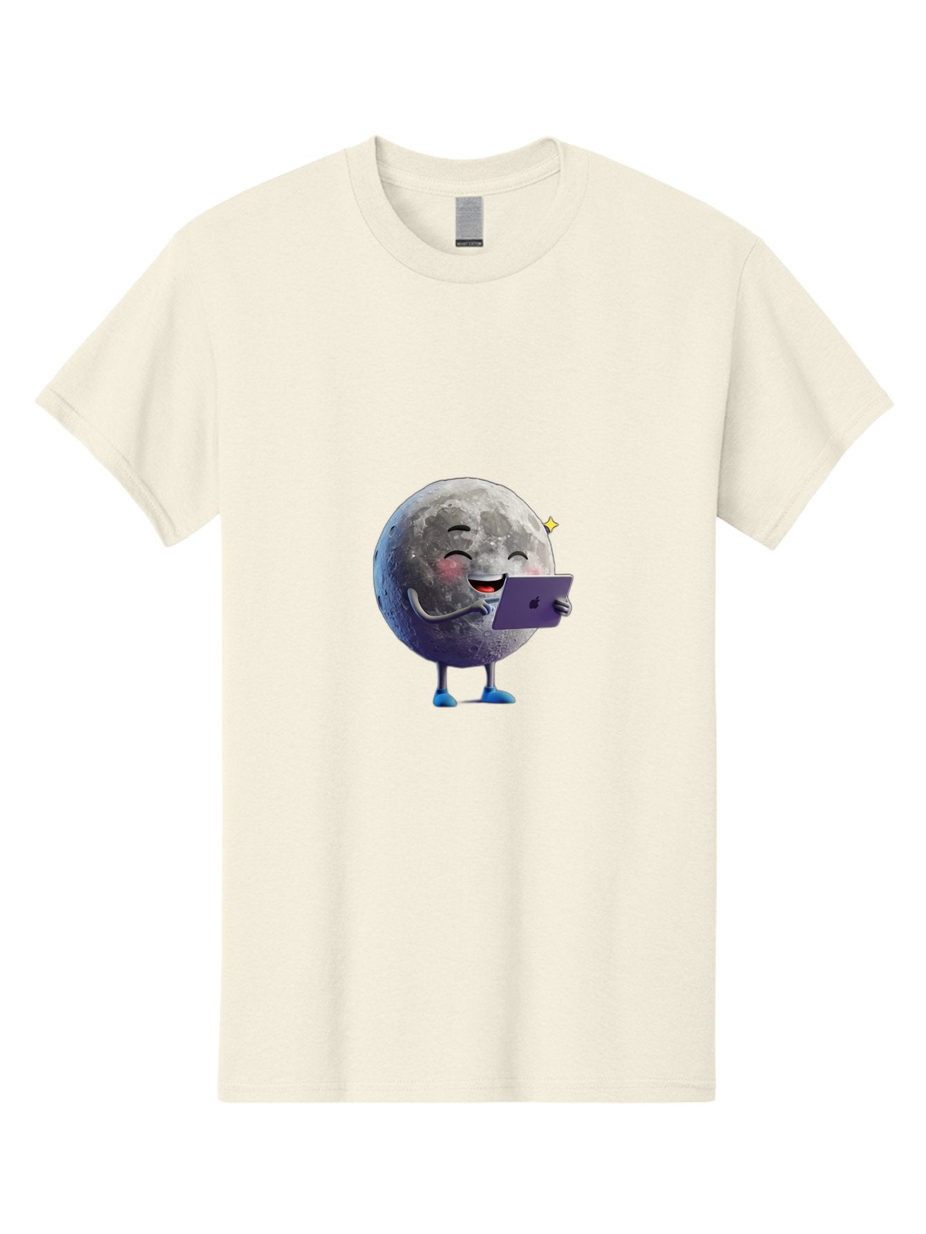 Moon-With-Ipad Men'S Graphic Tee, 100% Cotton, Comfortable Casual Summer Wear, Machine Washable, Vintage Camera, Old Camera, Antique Camera, Black Camera, Classic Photography, Photography Equipment, Nostalgic Device, Film Camera, Camera Art Bak898 10