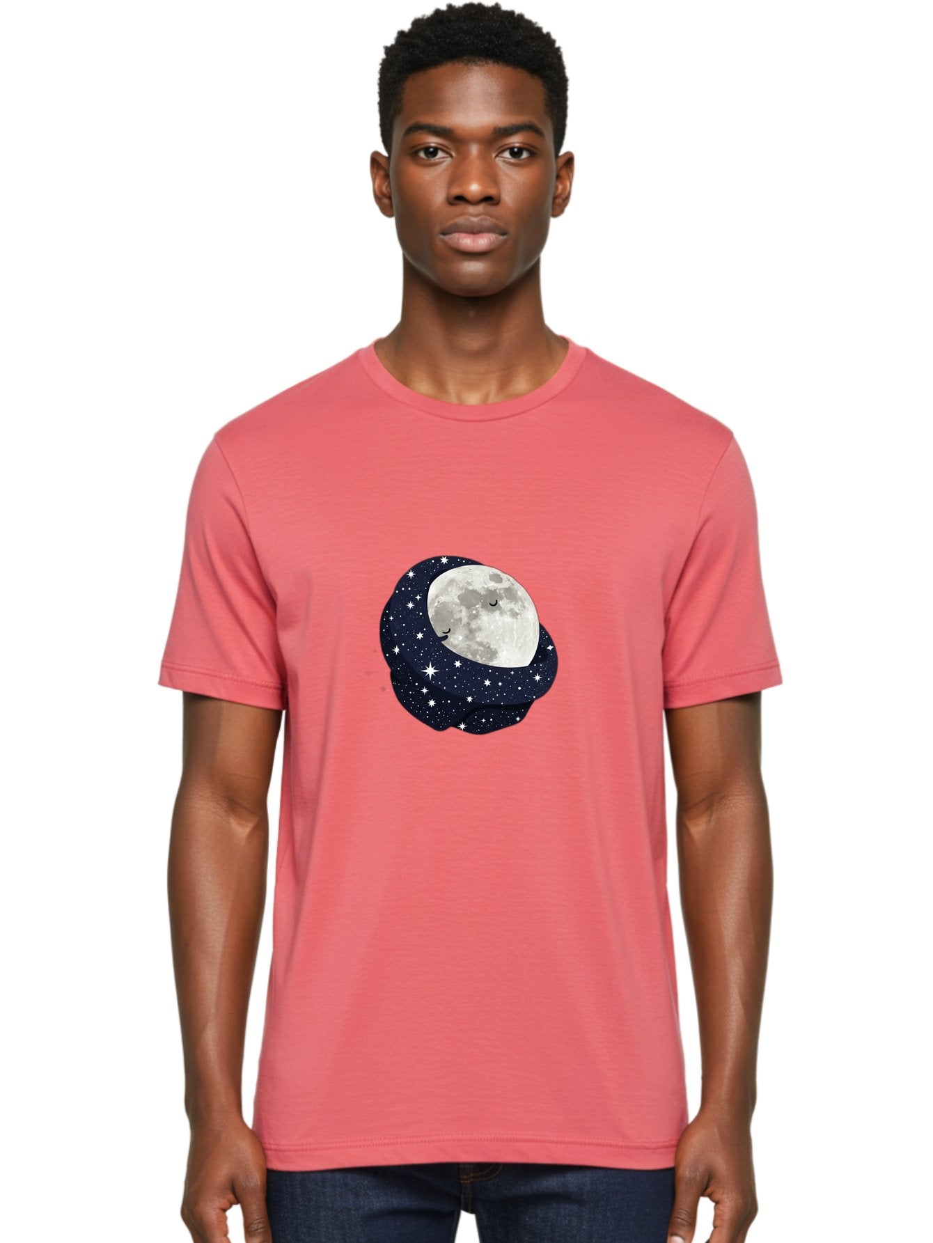 Moon-With-Stars Men'S Graphic Tee, 100% Cotton, Comfortable Casual Summer Wear, Machine Washable, Vintage Camera, Old Camera, Antique Camera, Black Camera, Classic Photography, Photography Equipment, Nostalgic Device, Film Camera, Camera Art Bak900 16