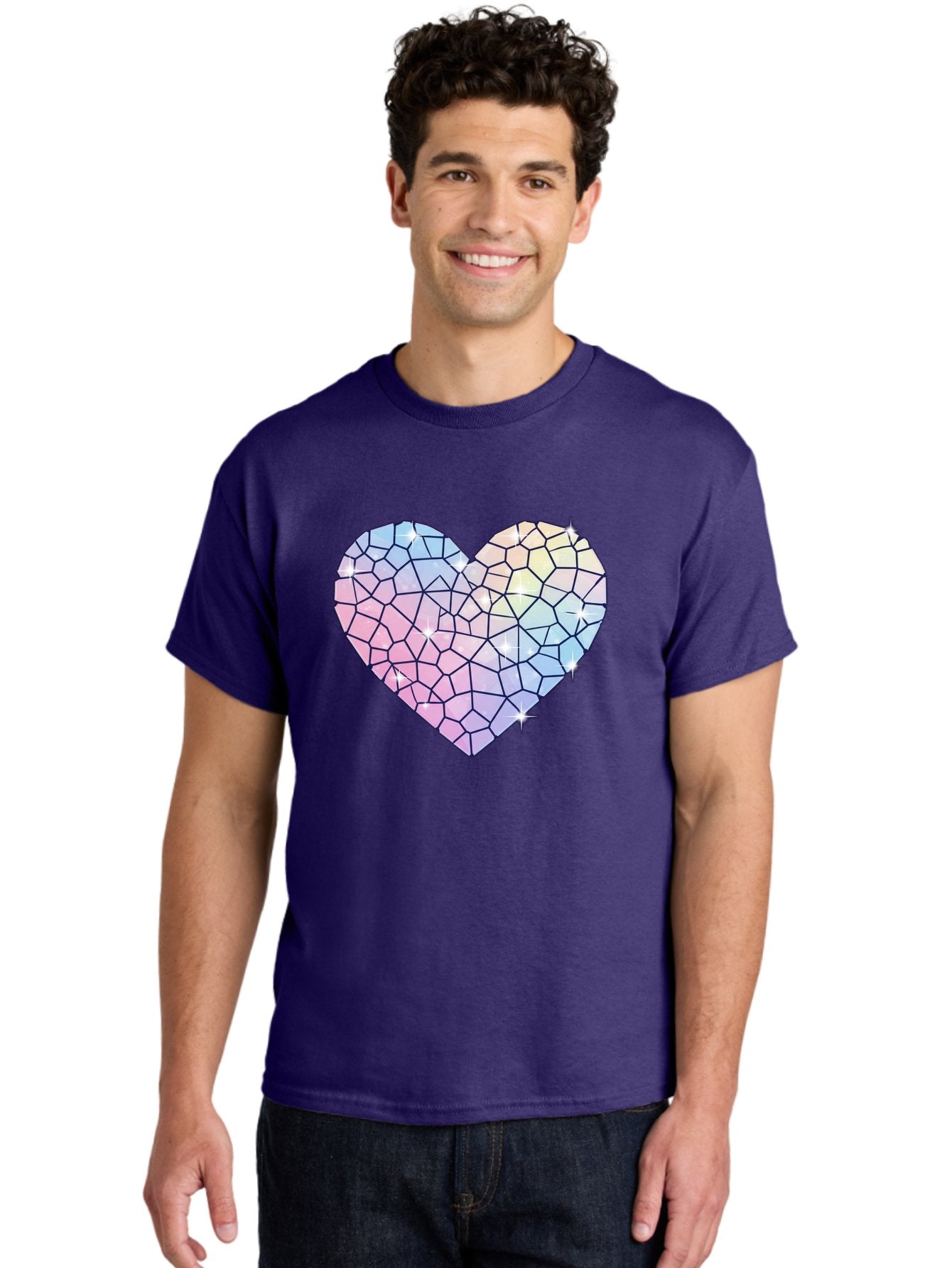 Mosaic-Heart-1 Men'S Graphic Tee, 100% Cotton, Comfortable Casual Summer Wear, Machine Washable, Vintage Camera, Old Camera, Antique Camera, Black Camera, Classic Photography, Photography Equipment, Nostalgic Device, Film Camera, Camera Art Bak904 29