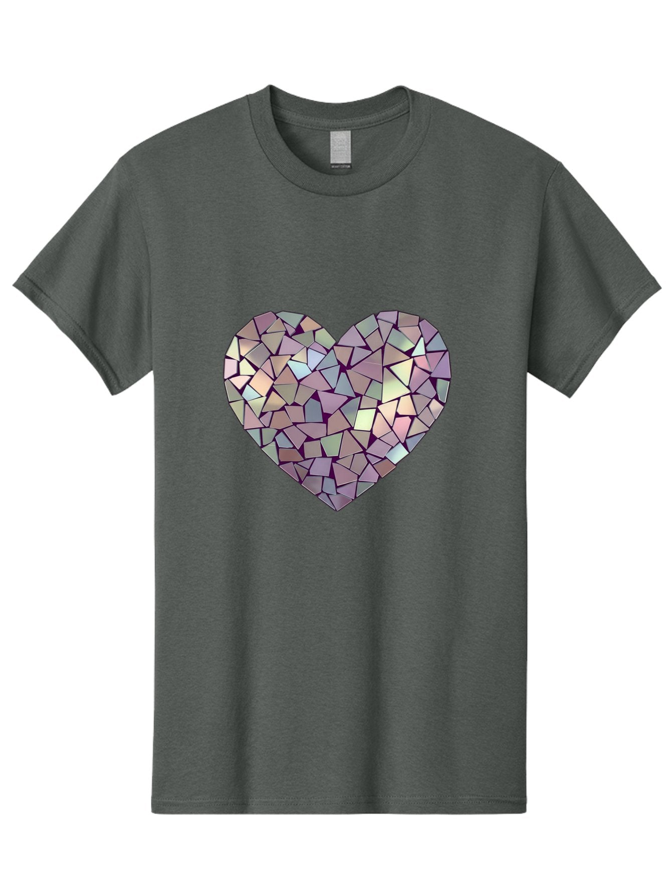 Mosaic-Heart Men'S Graphic Tee, 100% Cotton, Comfortable Casual Summer Wear, Machine Washable, Vintage Camera, Old Camera, Antique Camera, Black Camera, Classic Photography, Photography Equipment, Nostalgic Device, Film Camera, Camera Art Bak906