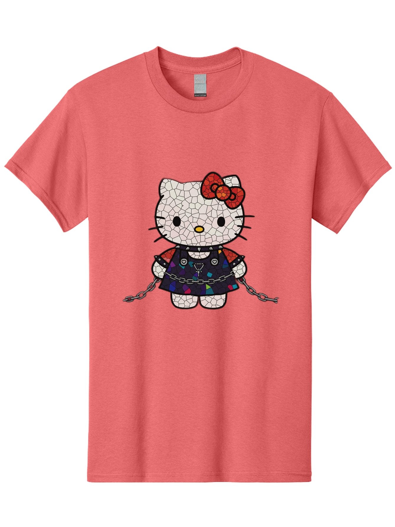 Mosaic-Hello-Kitty Men'S Graphic Tee, 100% Cotton, Comfortable Casual Summer Wear, Machine Washable, Vintage Camera, Old Camera, Antique Camera, Black Camera, Classic Photography, Photography Equipment, Nostalgic Device, Film Camera, Bak907 13
