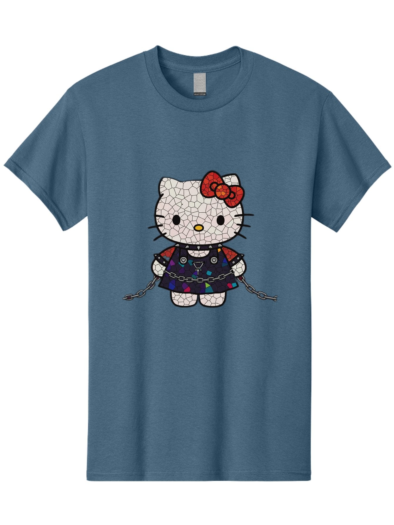 Mosaic-Hello-Kitty Men'S Graphic Tee, 100% Cotton, Comfortable Casual Summer Wear, Machine Washable, Vintage Camera, Old Camera, Antique Camera, Black Camera, Classic Photography, Photography Equipment, Nostalgic Device, Film Camera, Bak907 10