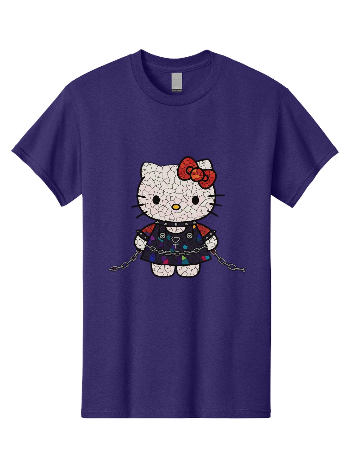 Mosaic-Hello-Kitty Men'S Graphic Tee, 100% Cotton, Comfortable Casual Summer Wear, Machine Washable, Vintage Camera, Old Camera, Antique Camera, Black Camera, Classic Photography, Photography Equipment, Nostalgic Device, Film Camera, Bak907