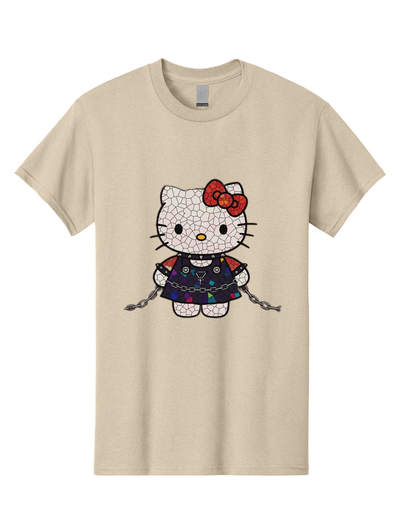 Mosaic-Hello-Kitty Men'S Graphic Tee, 100% Cotton, Comfortable Casual Summer Wear, Machine Washable, Vintage Camera, Old Camera, Antique Camera, Black Camera, Classic Photography, Photography Equipment, Nostalgic Device, Film Camera, Bak907 9