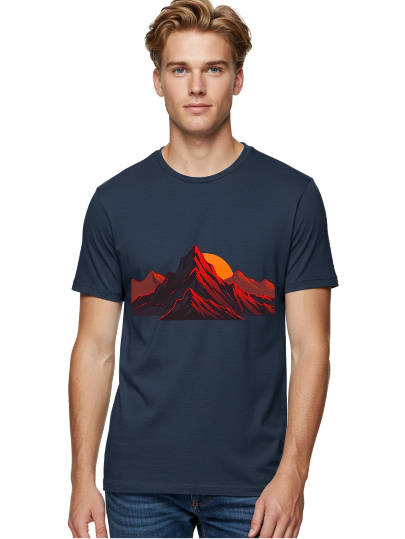 Mountain-At-Sunset Men'S Graphic Tee, 100% Cotton, Comfortable Casual Summer Wear, Machine Washable, Vintage Camera, Old Camera, Antique Camera, Black Camera, Classic Photography, Photography Equipment, Nostalgic Device, Film Camera, Bak909 30
