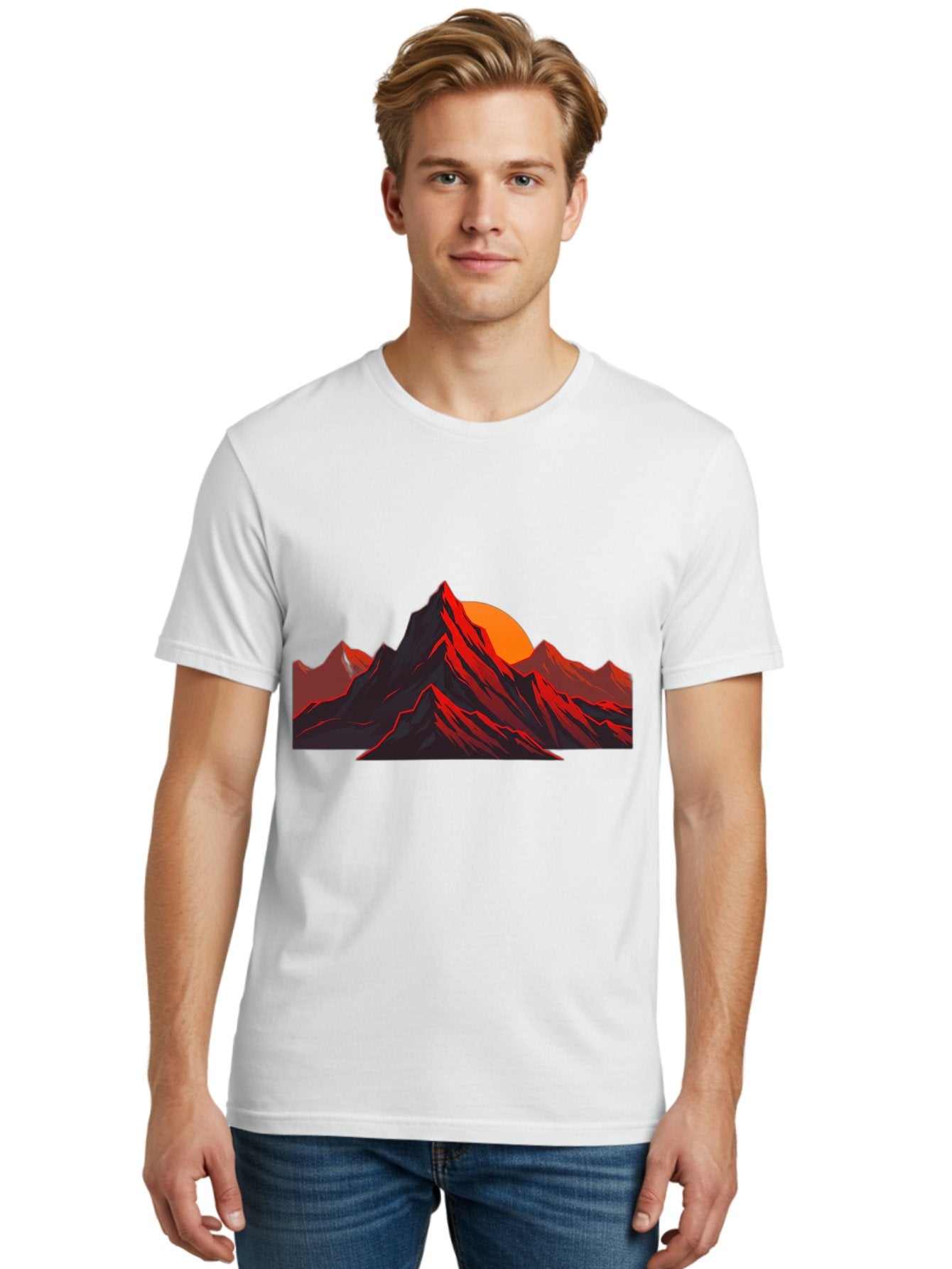 Mountain-At-Sunset Men'S Graphic Tee, 100% Cotton, Comfortable Casual Summer Wear, Machine Washable, Vintage Camera, Old Camera, Antique Camera, Black Camera, Classic Photography, Photography Equipment, Nostalgic Device, Film Camera, Bak909 19