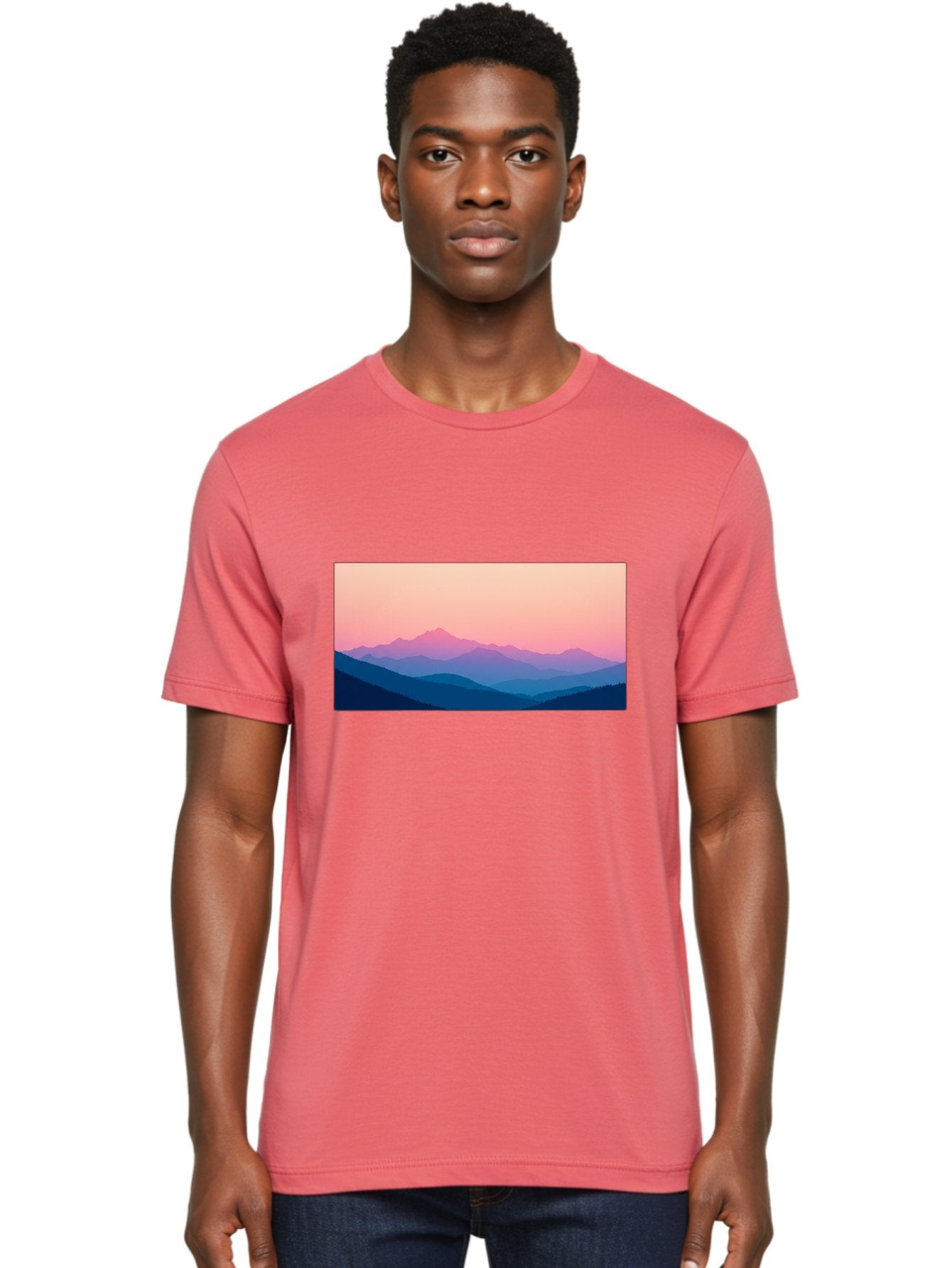 Mountain-Silhouettes Men'S Graphic Tee, 100% Cotton, Comfortable Casual Summer Wear, Machine Washable, Vintage Camera, Old Camera, Antique Camera, Black Camera, Classic Photography, Photography Equipment, Nostalgic Device, Film Camera, Bak913 28