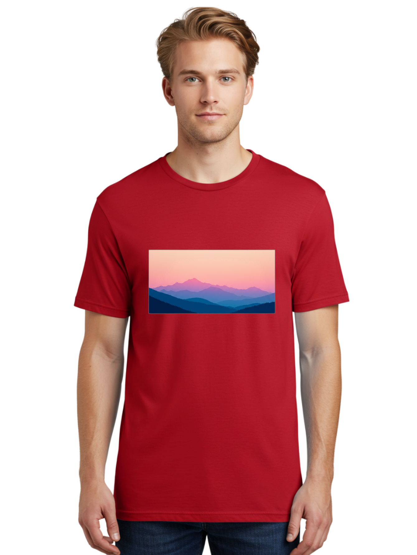 Mountain-Silhouettes Men'S Graphic Tee, 100% Cotton, Comfortable Casual Summer Wear, Machine Washable, Vintage Camera, Old Camera, Antique Camera, Black Camera, Classic Photography, Photography Equipment, Nostalgic Device, Film Camera, Bak913 22