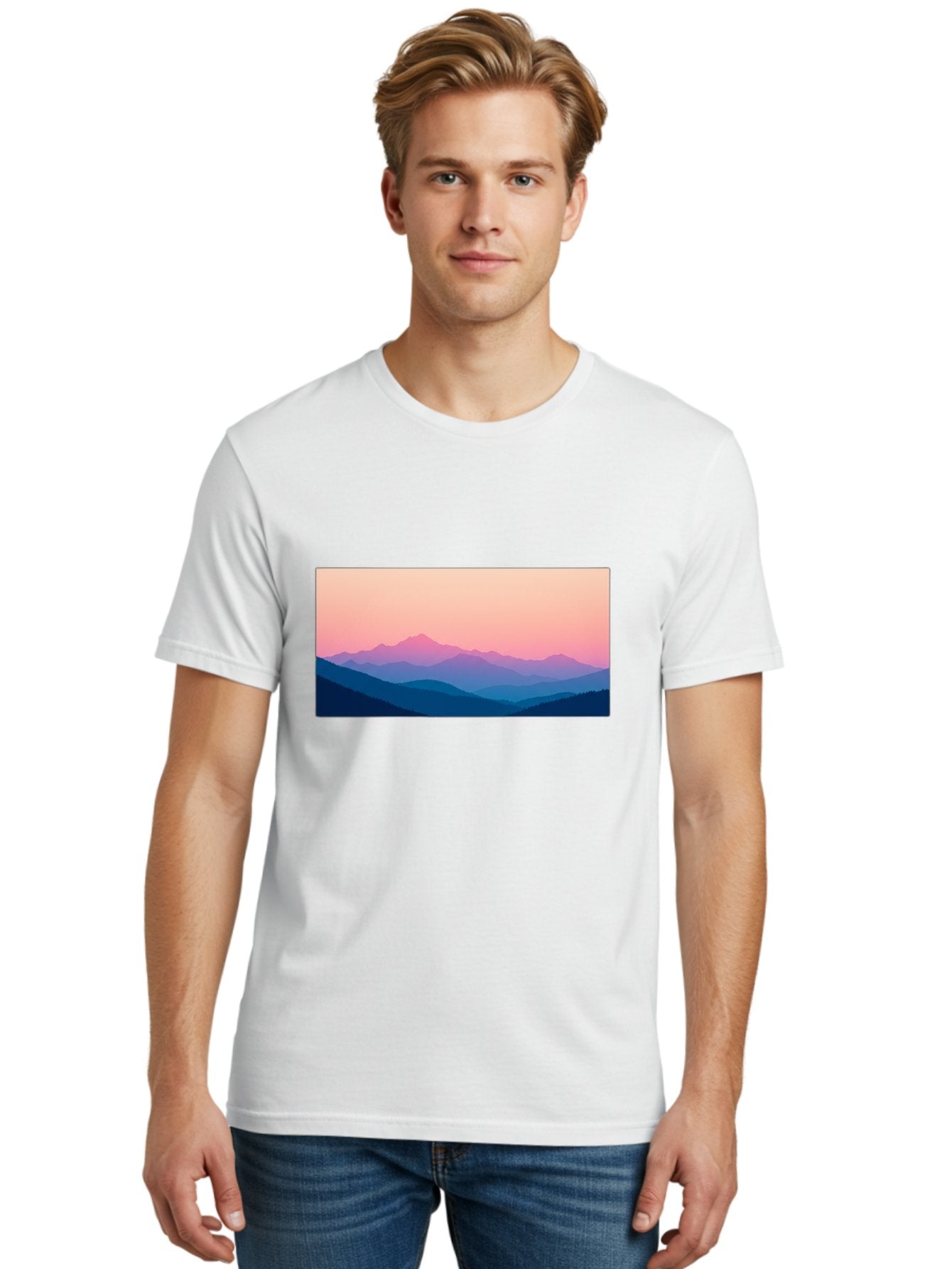 Mountain-Silhouettes Men'S Graphic Tee, 100% Cotton, Comfortable Casual Summer Wear, Machine Washable, Vintage Camera, Old Camera, Antique Camera, Black Camera, Classic Photography, Photography Equipment, Nostalgic Device, Film Camera, Bak913 30