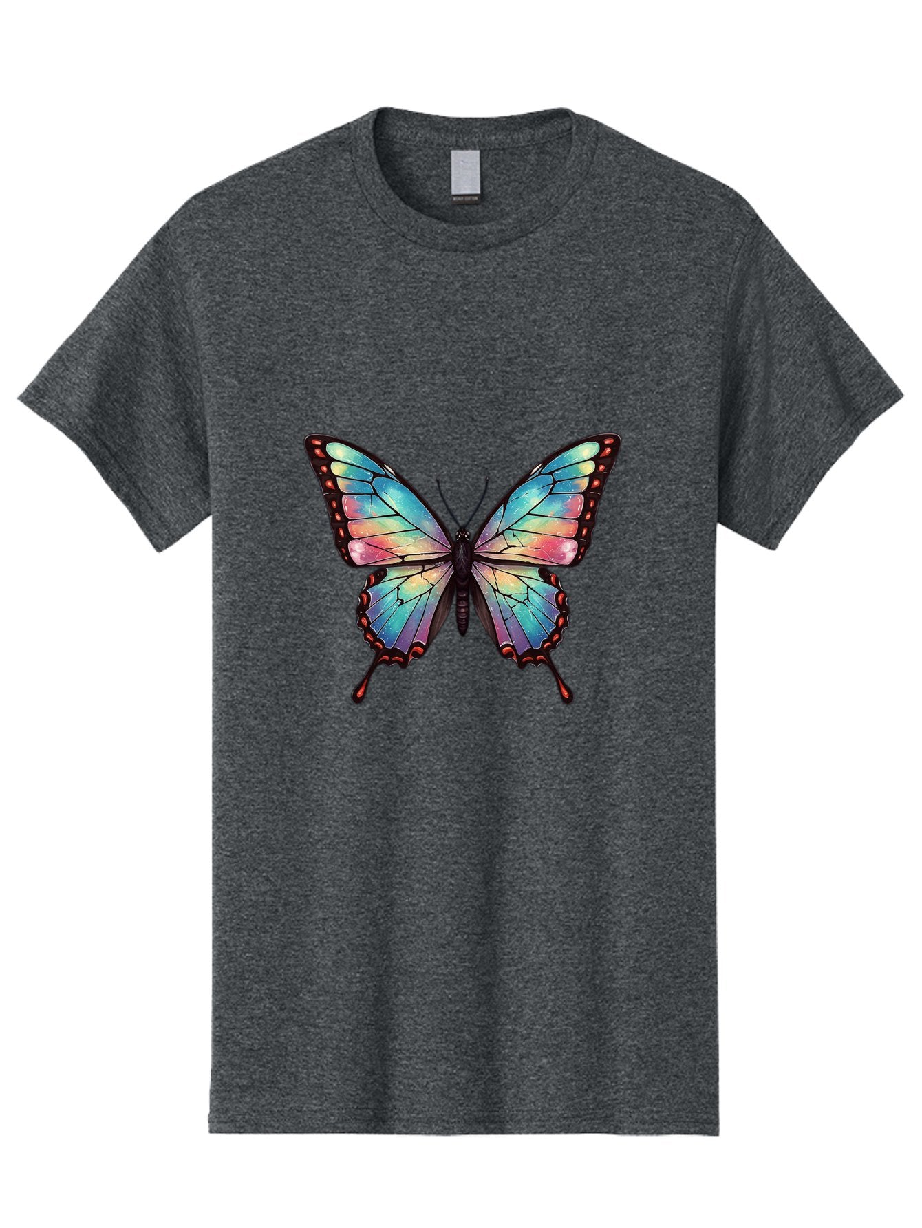Multicolored-Butterfly Men'S Graphic Tee, 100% Cotton, Comfortable Casual Summer Wear, Machine Washable, Vintage Camera, Old Camera, Antique Camera, Black Camera, Classic Photography, Photography Equipment, Nostalgic Device, Film Camera, Bak914 4