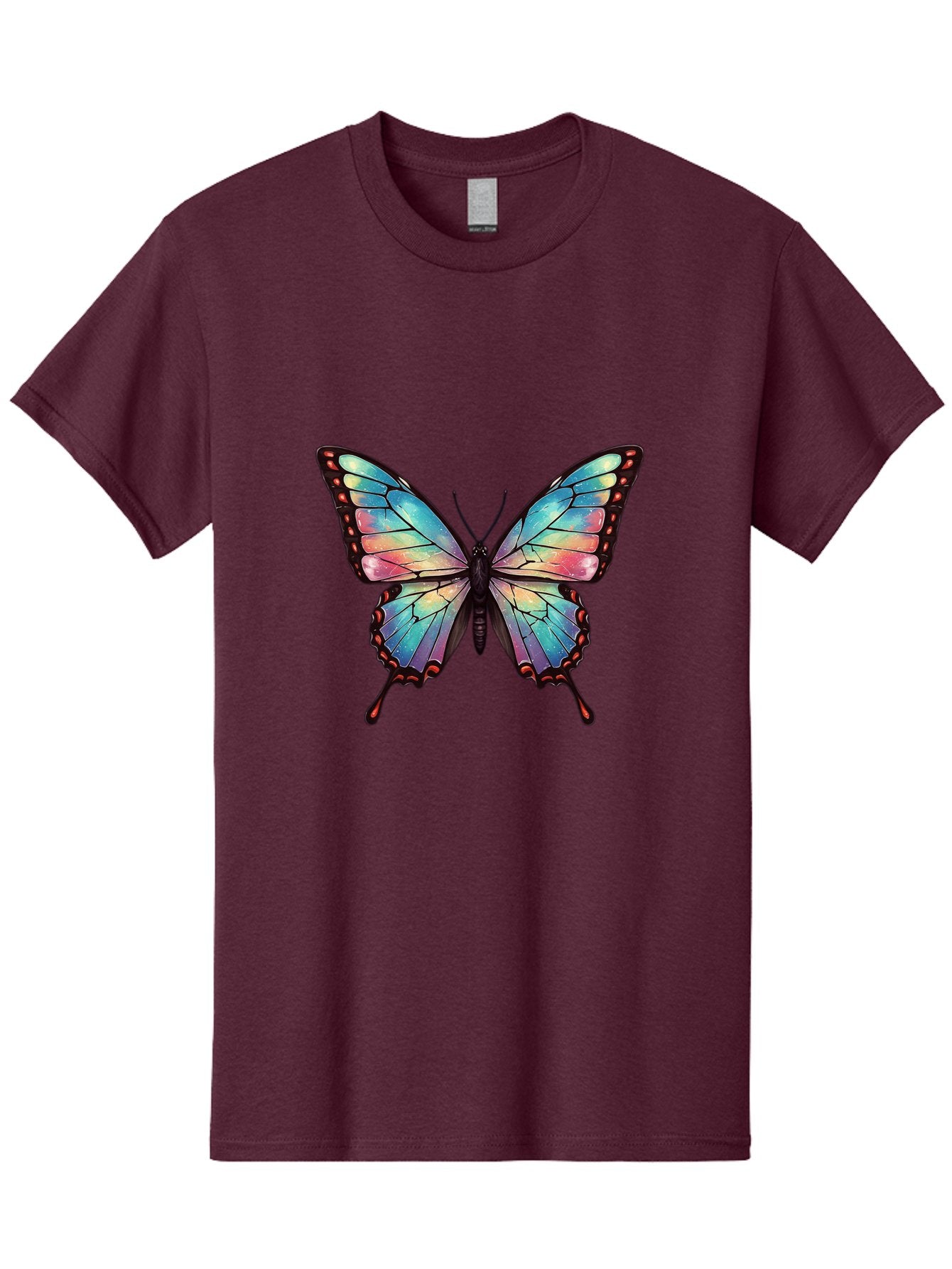 Multicolored-Butterfly Men'S Graphic Tee, 100% Cotton, Comfortable Casual Summer Wear, Machine Washable, Vintage Camera, Old Camera, Antique Camera, Black Camera, Classic Photography, Photography Equipment, Nostalgic Device, Film Camera, Bak914 7