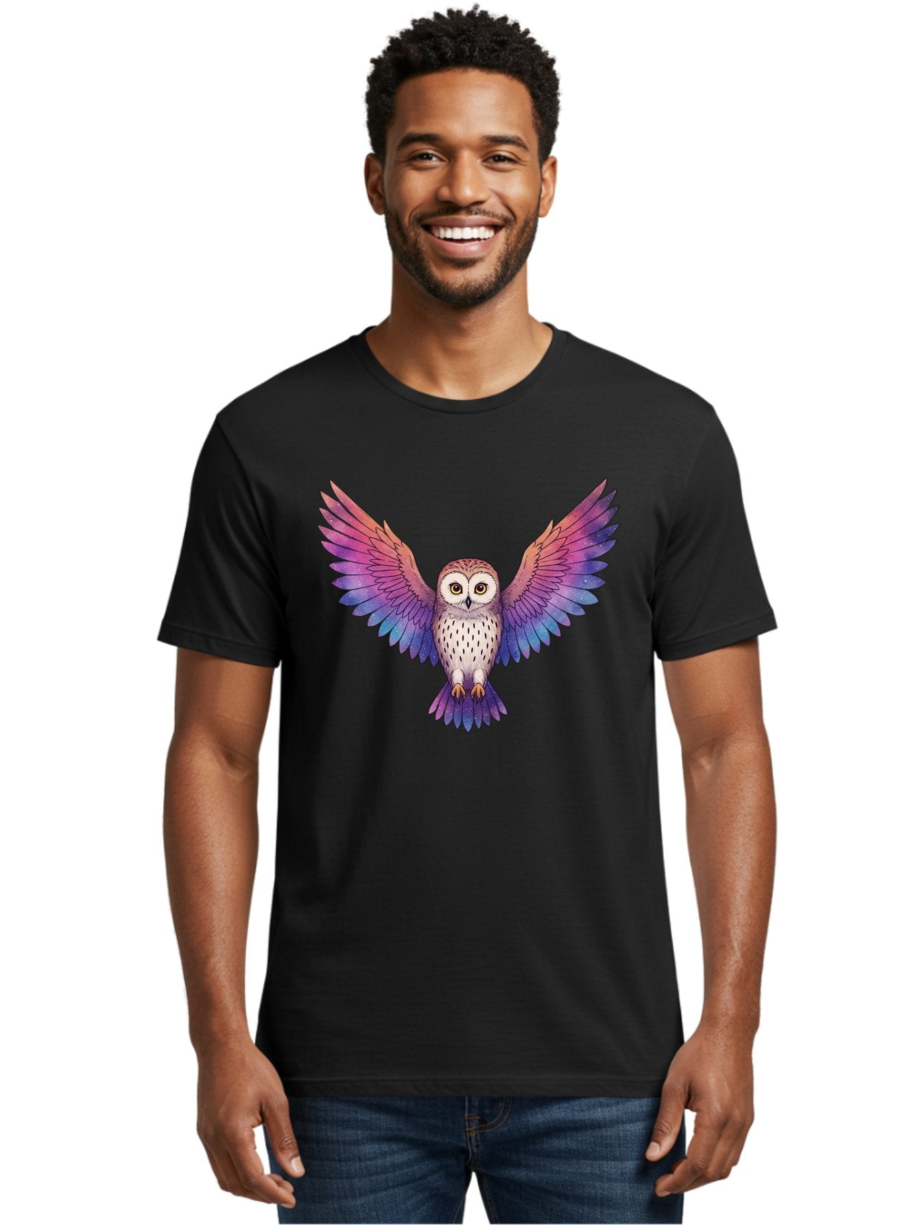Multicolored-Owl Men'S Graphic Tee, 100% Cotton, Comfortable Casual Summer Wear, Machine Washable, Vintage Camera, Old Camera, Antique Camera, Black Camera, Classic Photography, Photography Equipment, Nostalgic Device, Film Camera, Camera Art Bak915 24