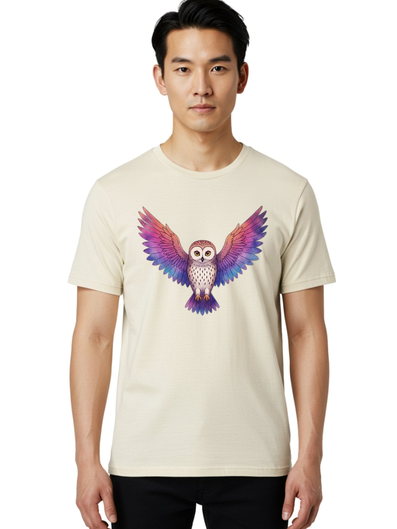Multicolored-Owl Men'S Graphic Tee, 100% Cotton, Comfortable Casual Summer Wear, Machine Washable, Vintage Camera, Old Camera, Antique Camera, Black Camera, Classic Photography, Photography Equipment, Nostalgic Device, Film Camera, Camera Art Bak915 30