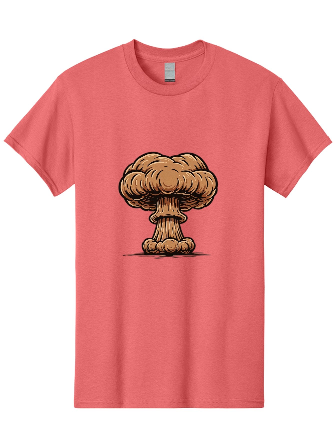 Mushroom-Cloud Men'S Graphic Tee, 100% Cotton, Comfortable Casual Summer Wear, Machine Washable, Vintage Camera, Old Camera, Antique Camera, Black Camera, Classic Photography, Photography Equipment, Nostalgic Device, Film Camera, Camera Art Bak917 11