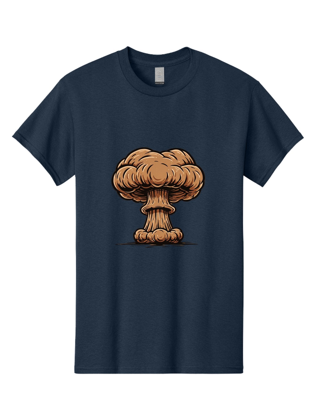 Mushroom-Cloud Men'S Graphic Tee, 100% Cotton, Comfortable Casual Summer Wear, Machine Washable, Vintage Camera, Old Camera, Antique Camera, Black Camera, Classic Photography, Photography Equipment, Nostalgic Device, Film Camera, Camera Art Bak917 3