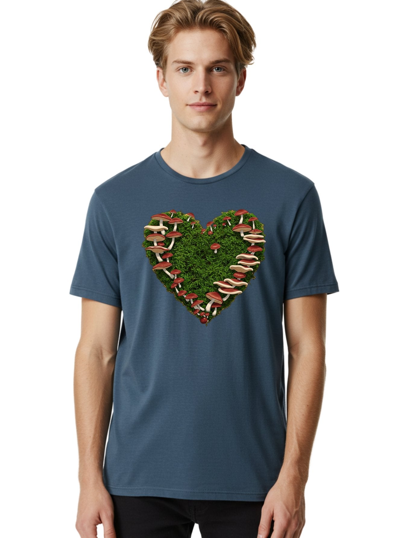 Mushroom-Heart Men'S Graphic Tee, 100% Cotton, Comfortable Casual Summer Wear, Machine Washable, Vintage Camera, Old Camera, Antique Camera, Black Camera, Classic Photography, Photography Equipment, Nostalgic Device, Film Camera, Camera Art Bak918 28