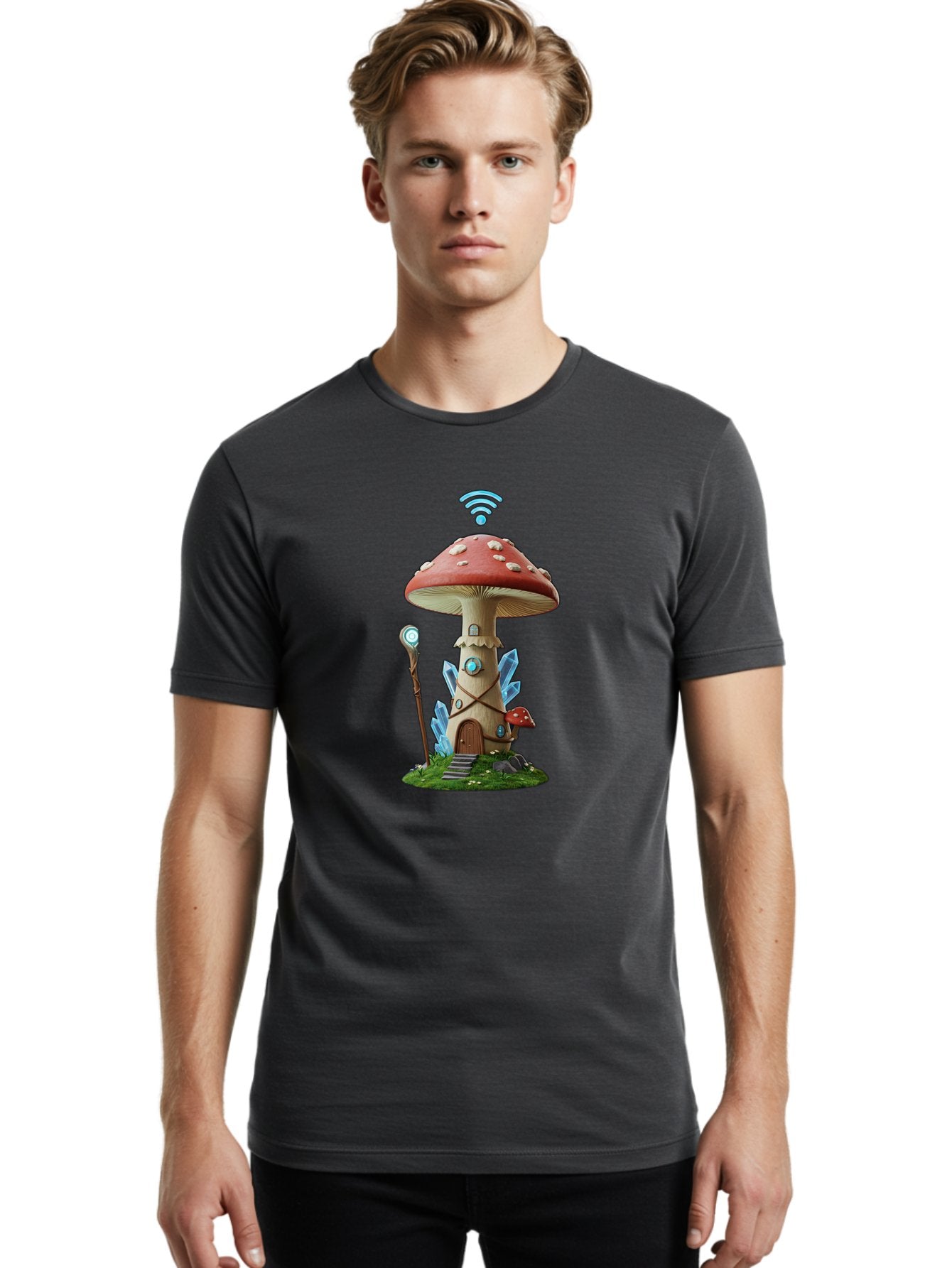 Mushroom-House Men'S Graphic Tee, 100% Cotton, Comfortable Casual Summer Wear, Machine Washable, Vintage Camera, Old Camera, Antique Camera, Black Camera, Classic Photography, Photography Equipment, Nostalgic Device, Film Camera, Camera Art Bak919 20