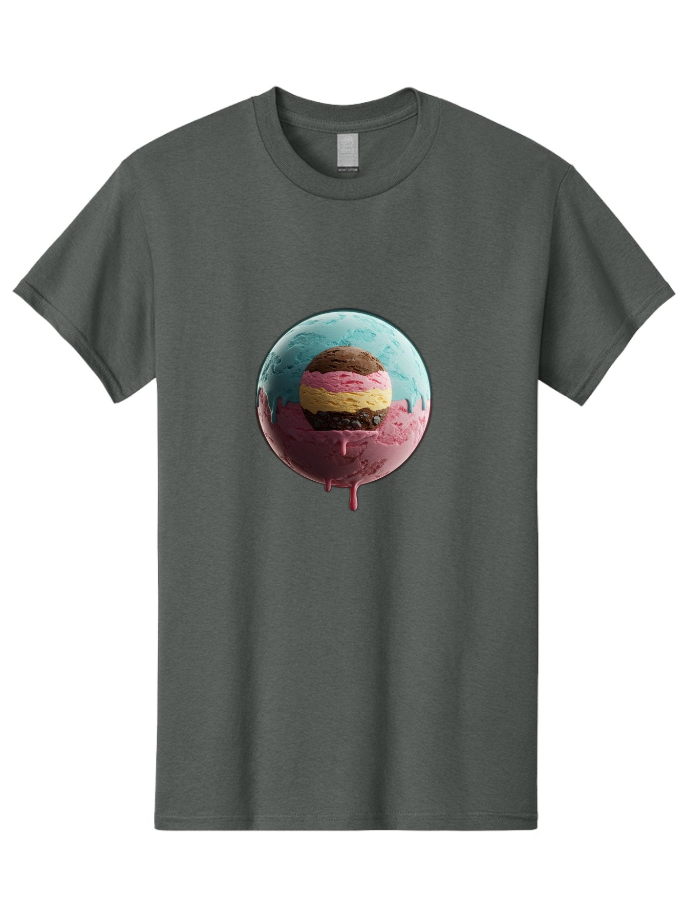 Neapolitan-Ice-Cream-Globe Men'S Graphic Tee, 100% Cotton, Comfortable Casual Summer Wear, Machine Washable, Vintage Camera, Old Camera, Antique Camera, Black Camera, Classic Photography, Photography Equipment, Nostalgic Device, Film Camera, Bak936 3