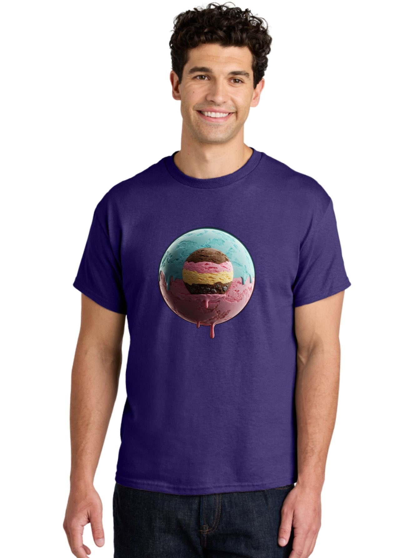 Neapolitan-Ice-Cream-Globe Men'S Graphic Tee, 100% Cotton, Comfortable Casual Summer Wear, Machine Washable, Vintage Camera, Old Camera, Antique Camera, Black Camera, Classic Photography, Photography Equipment, Nostalgic Device, Film Camera, Bak936 26