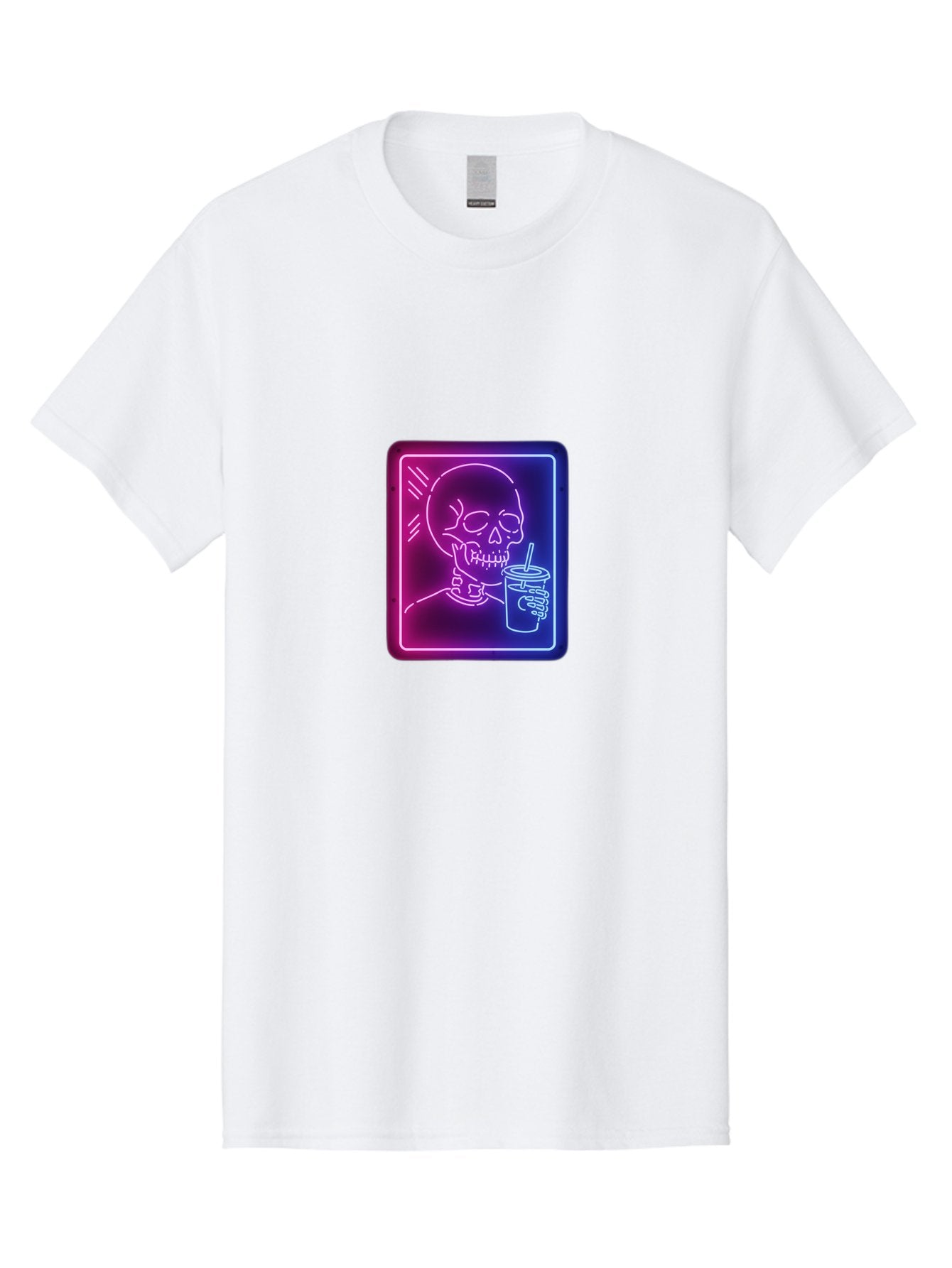 Neon-Skeleton-Drinking Men'S Graphic Tee, 100% Cotton, Comfortable Casual Summer Wear, Machine Washable, Vintage Camera, Old Camera, Antique Camera, Black Camera, Classic Photography, Photography Equipment, Nostalgic Device, Film Camera, Bak941