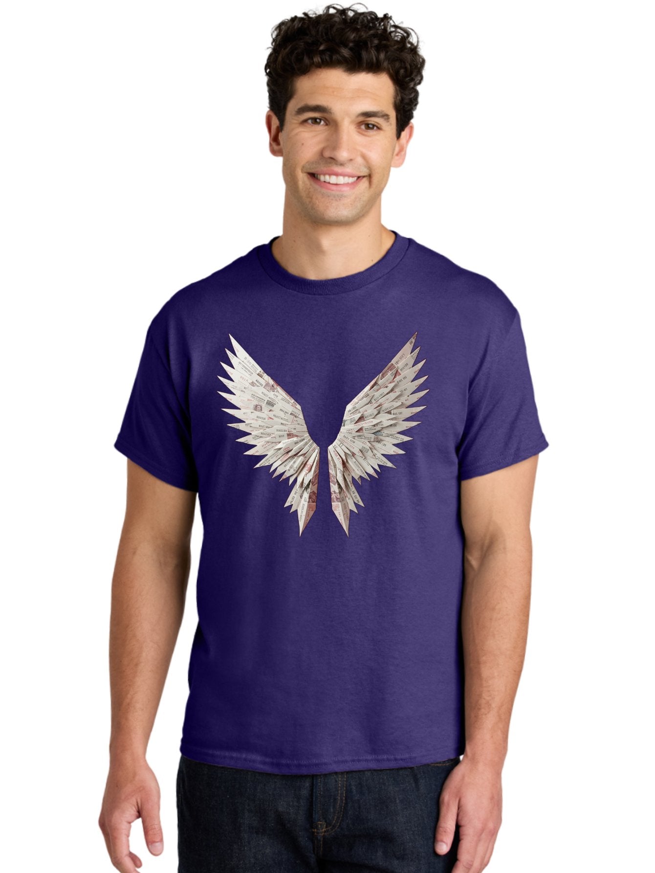 Newspaper-Wings Men'S Graphic Tee, 100% Cotton, Comfortable Casual Summer Wear, Machine Washable, Vintage Camera, Old Camera, Antique Camera, Black Camera, Classic Photography, Photography Equipment, Nostalgic Device, Film Camera, Camera Art Bak945 25