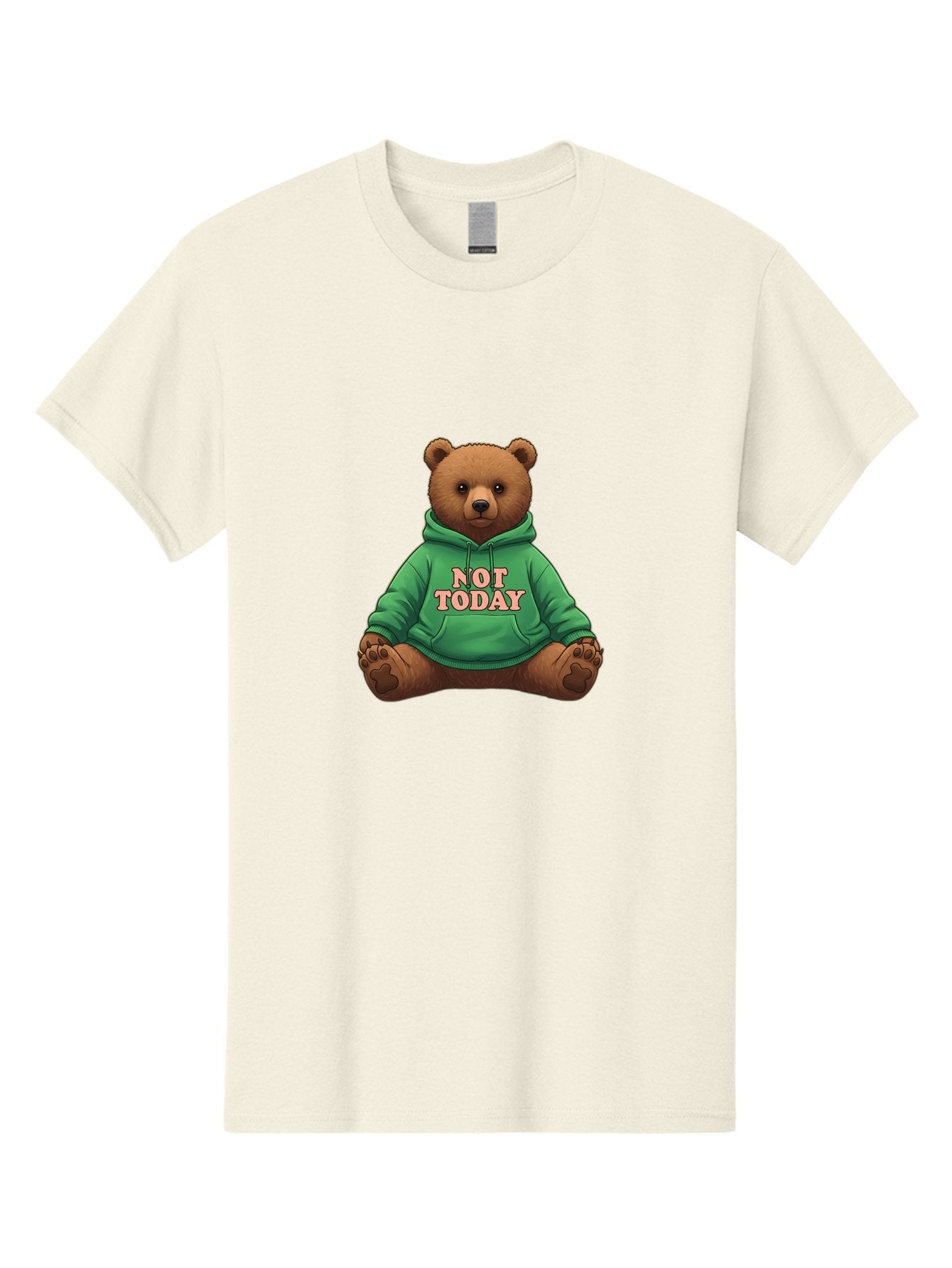 Not-Today-Bear-1 Men'S Graphic Tee, 100% Cotton, Comfortable Casual Summer Wear, Machine Washable, Vintage Camera, Old Camera, Antique Camera, Black Camera, Classic Photography, Photography Equipment, Nostalgic Device, Film Camera, Camera Art Bak957 14