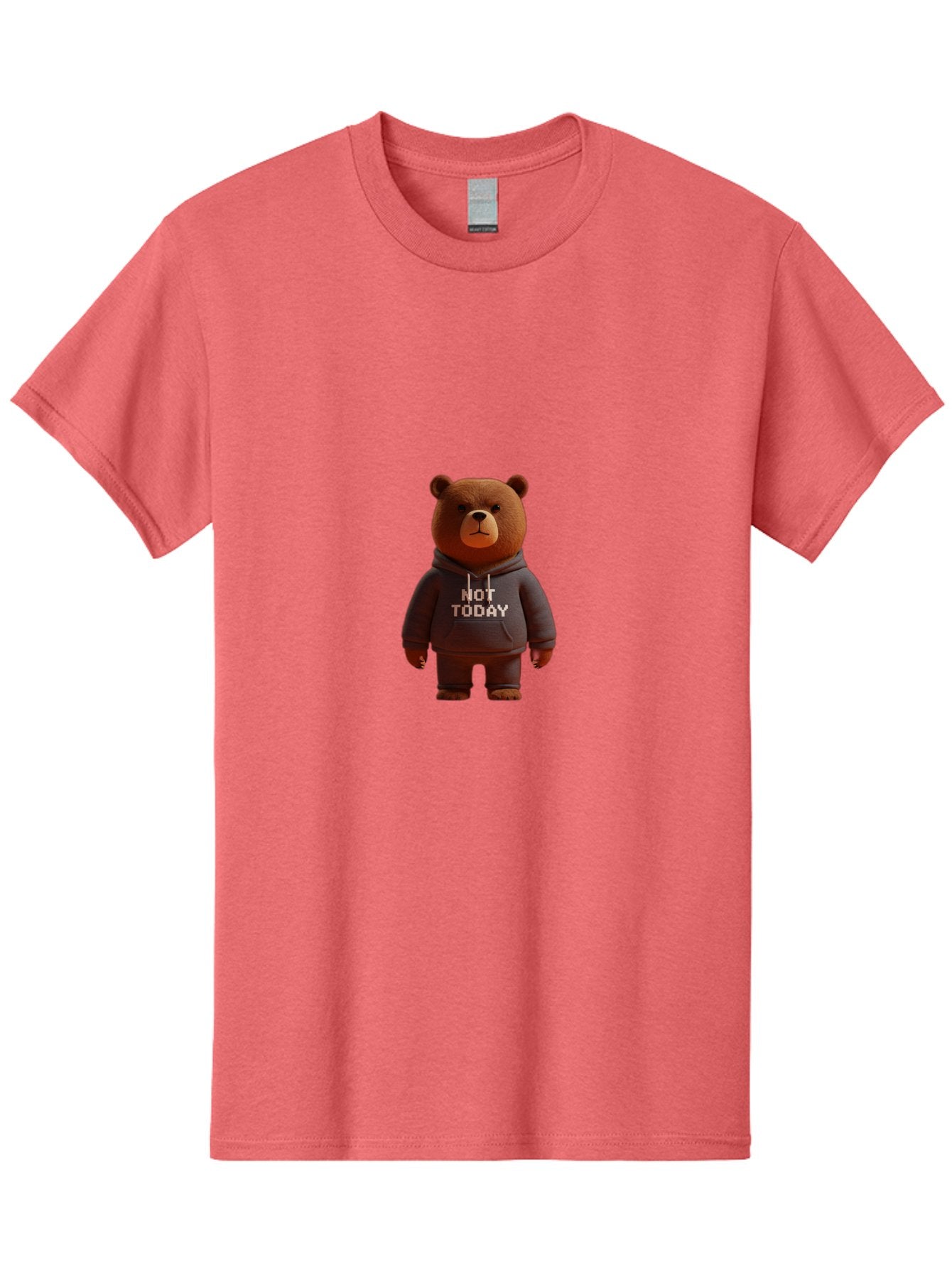 Not-Today-Bear-10 Men'S Graphic Tee, 100% Cotton, Comfortable Casual Summer Wear, Machine Washable, Vintage Camera, Old Camera, Antique Camera, Black Camera, Classic Photography, Photography Equipment, Nostalgic Device, Film Camera, Camera Art Bak958 14