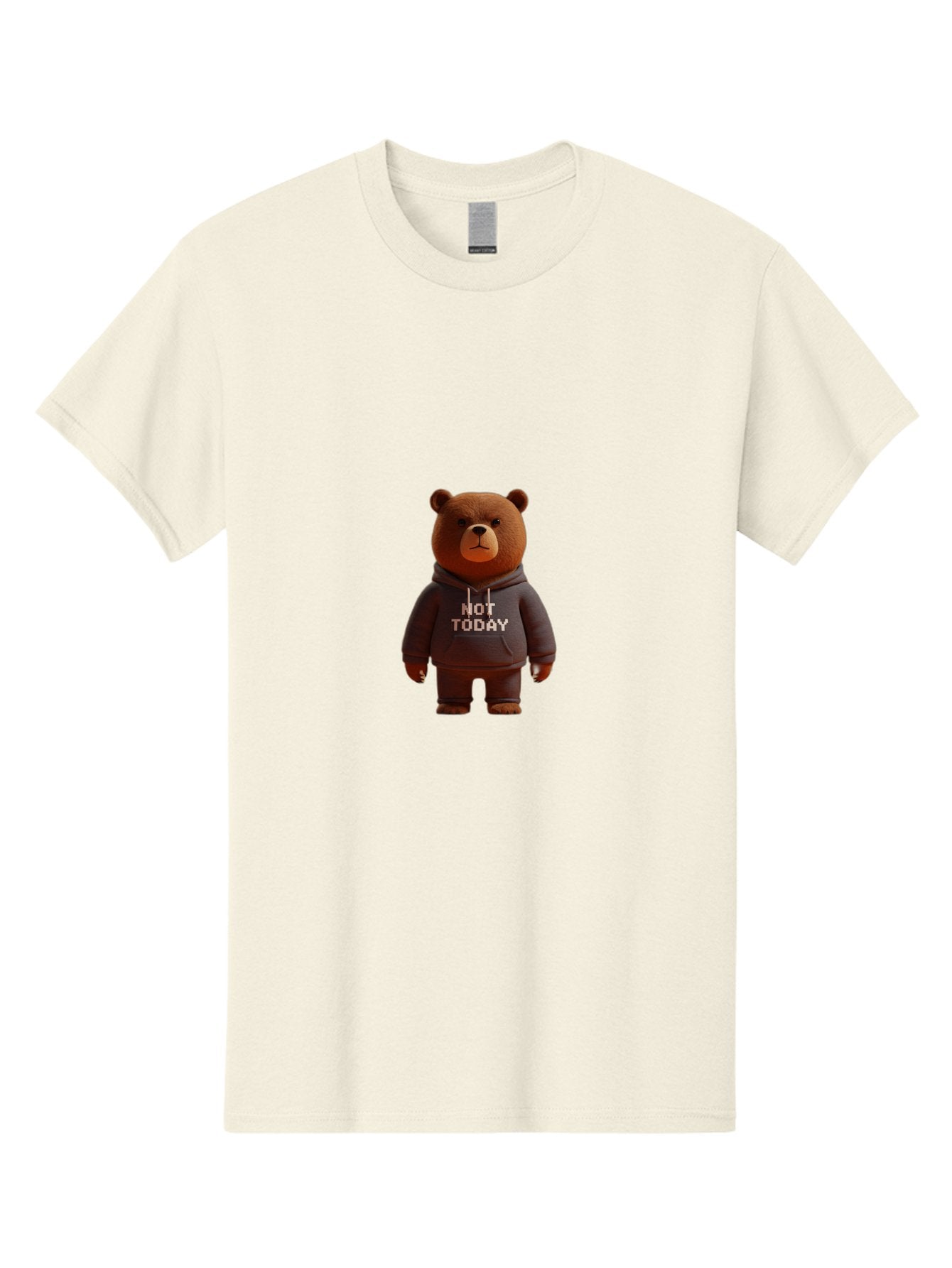 Not-Today-Bear-10 Men'S Graphic Tee, 100% Cotton, Comfortable Casual Summer Wear, Machine Washable, Vintage Camera, Old Camera, Antique Camera, Black Camera, Classic Photography, Photography Equipment, Nostalgic Device, Film Camera, Camera Art Bak958 9