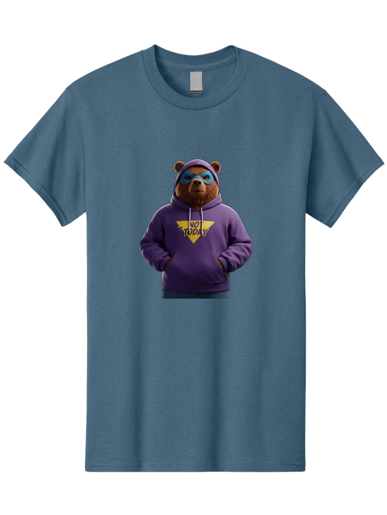 Not-Today-Bear-14 Men'S Graphic Tee, 100% Cotton, Comfortable Casual Summer Wear, Machine Washable, Vintage Camera, Old Camera, Antique Camera, Black Camera, Classic Photography, Photography Equipment, Nostalgic Device, Film Camera, Camera Art Bak962 11