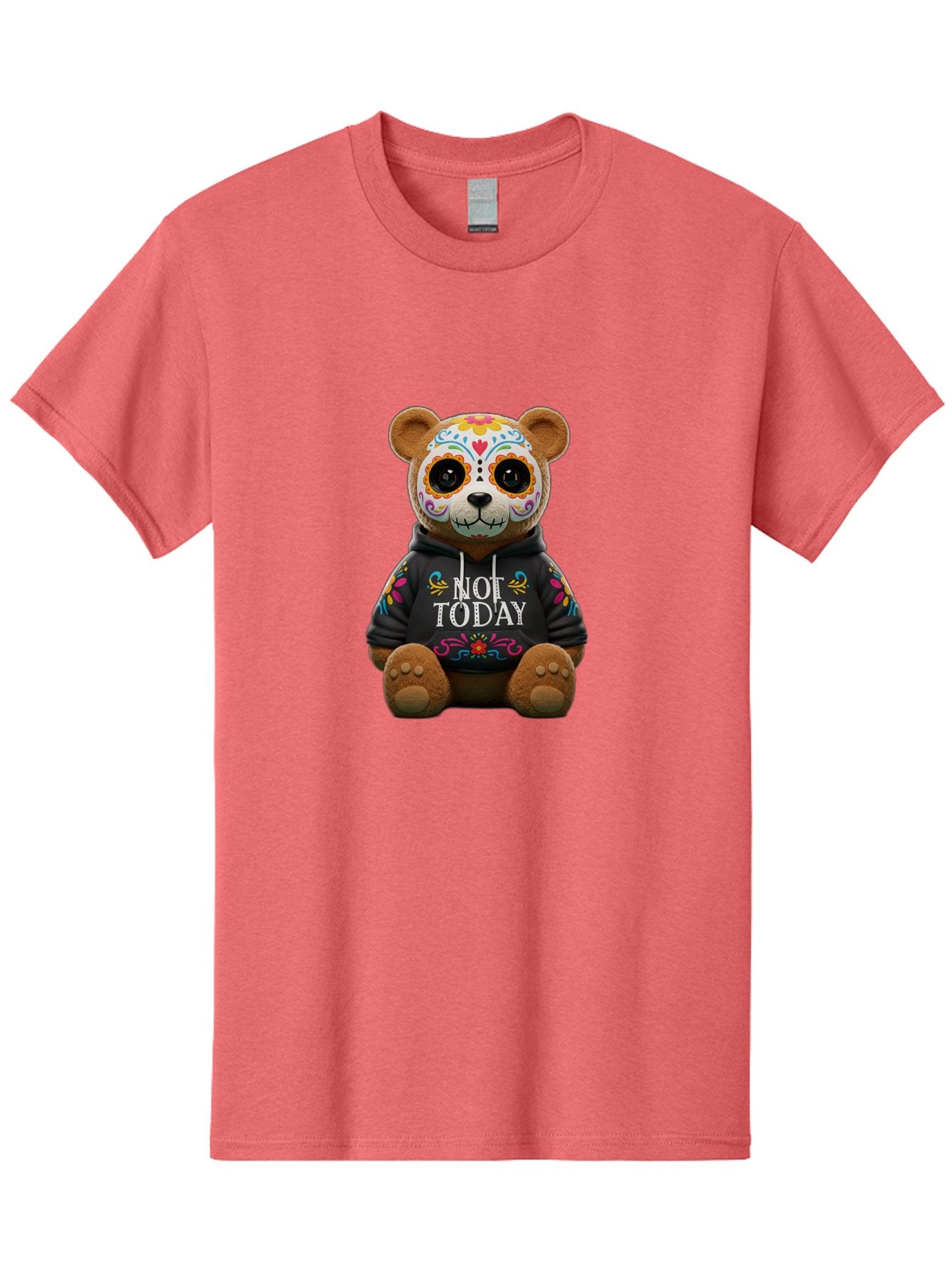 Not-Today-Teddy-Bear-1 Men'S Graphic Tee, 100% Cotton, Comfortable Casual Summer Wear, Machine Washable, Vintage Camera, Old Camera, Antique Camera, Black Camera, Classic Photography, Photography Equipment, Nostalgic Device, Film Camera, Bak972 15