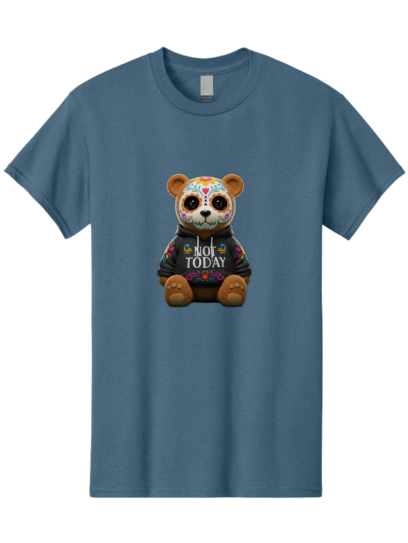 Not-Today-Teddy-Bear-1 Men'S Graphic Tee, 100% Cotton, Comfortable Casual Summer Wear, Machine Washable, Vintage Camera, Old Camera, Antique Camera, Black Camera, Classic Photography, Photography Equipment, Nostalgic Device, Film Camera, Bak972 8