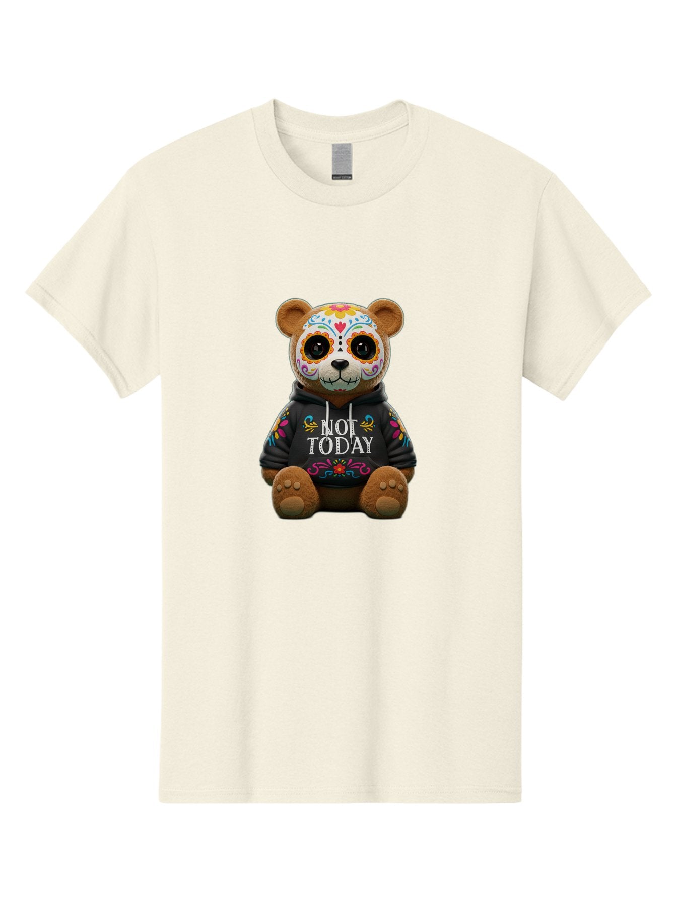 Not-Today-Teddy-Bear-1 Men'S Graphic Tee, 100% Cotton, Comfortable Casual Summer Wear, Machine Washable, Vintage Camera, Old Camera, Antique Camera, Black Camera, Classic Photography, Photography Equipment, Nostalgic Device, Film Camera, Bak972 10