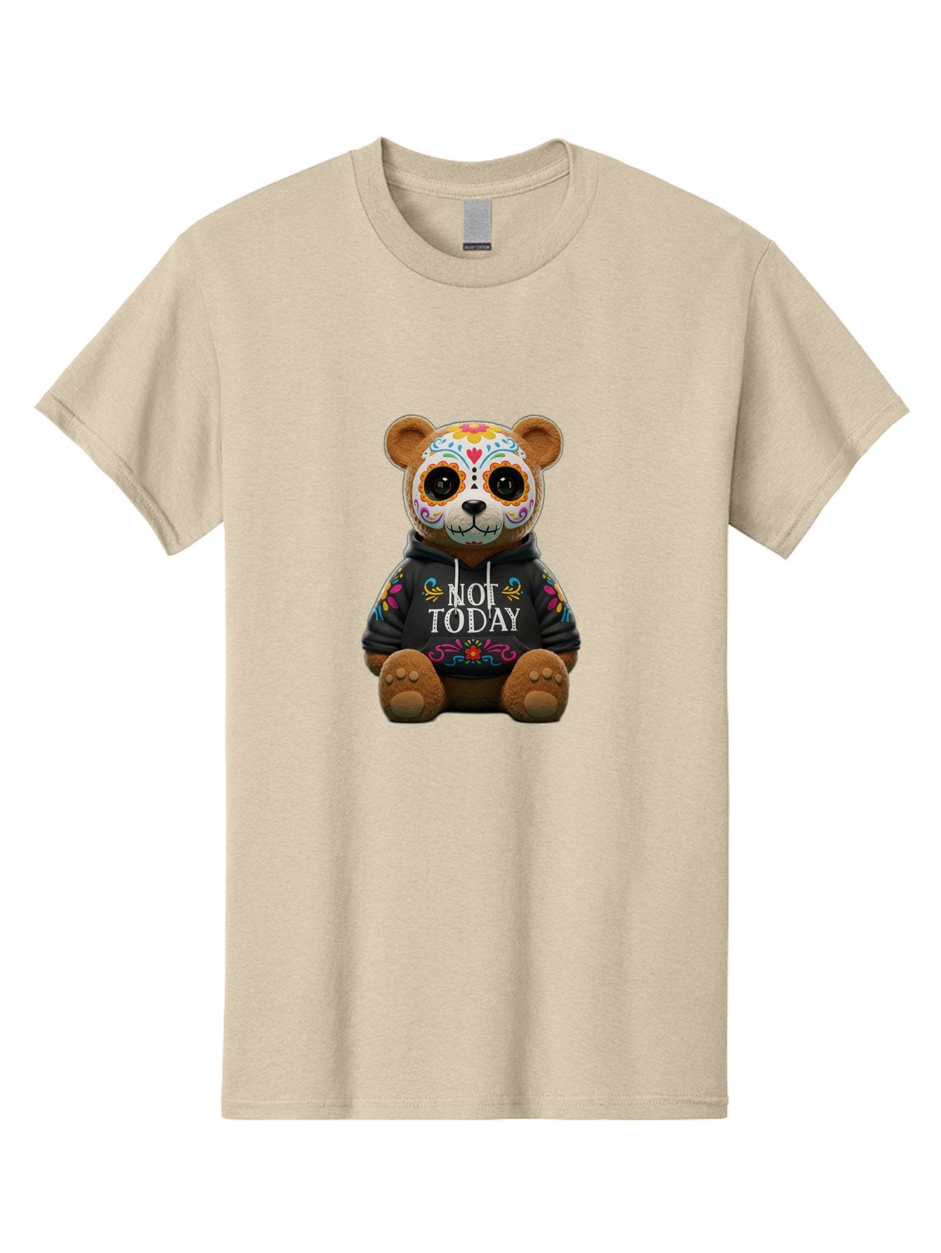 Not-Today-Teddy-Bear-1 Men'S Graphic Tee, 100% Cotton, Comfortable Casual Summer Wear, Machine Washable, Vintage Camera, Old Camera, Antique Camera, Black Camera, Classic Photography, Photography Equipment, Nostalgic Device, Film Camera, Bak972 7