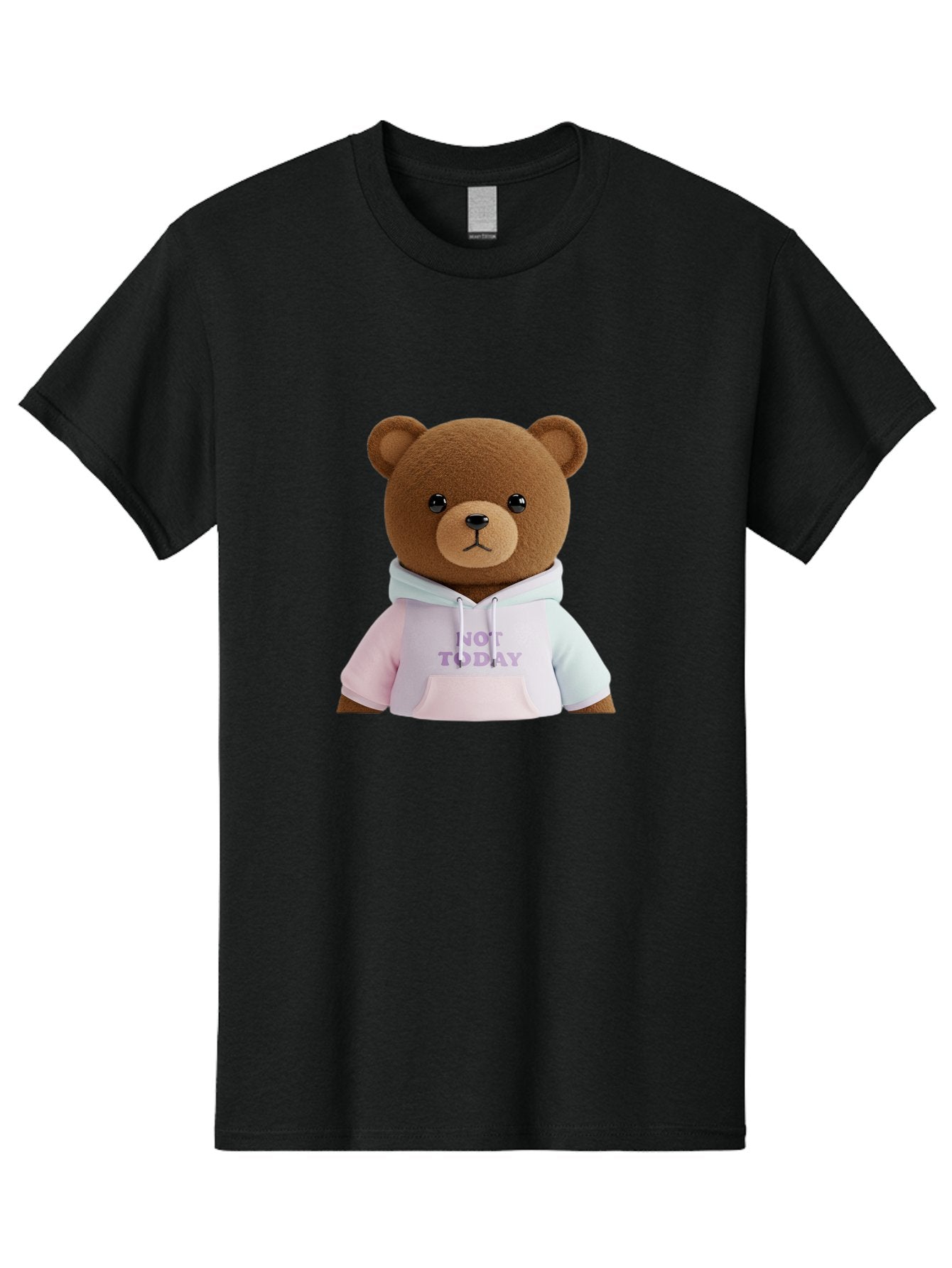 Not-Today-Teddy-Bear Men'S Graphic Tee, 100% Cotton, Comfortable Casual Summer Wear, Machine Washable, Vintage Camera, Old Camera, Antique Camera, Black Camera, Classic Photography, Photography Equipment, Nostalgic Device, Film Camera, Bak973 7