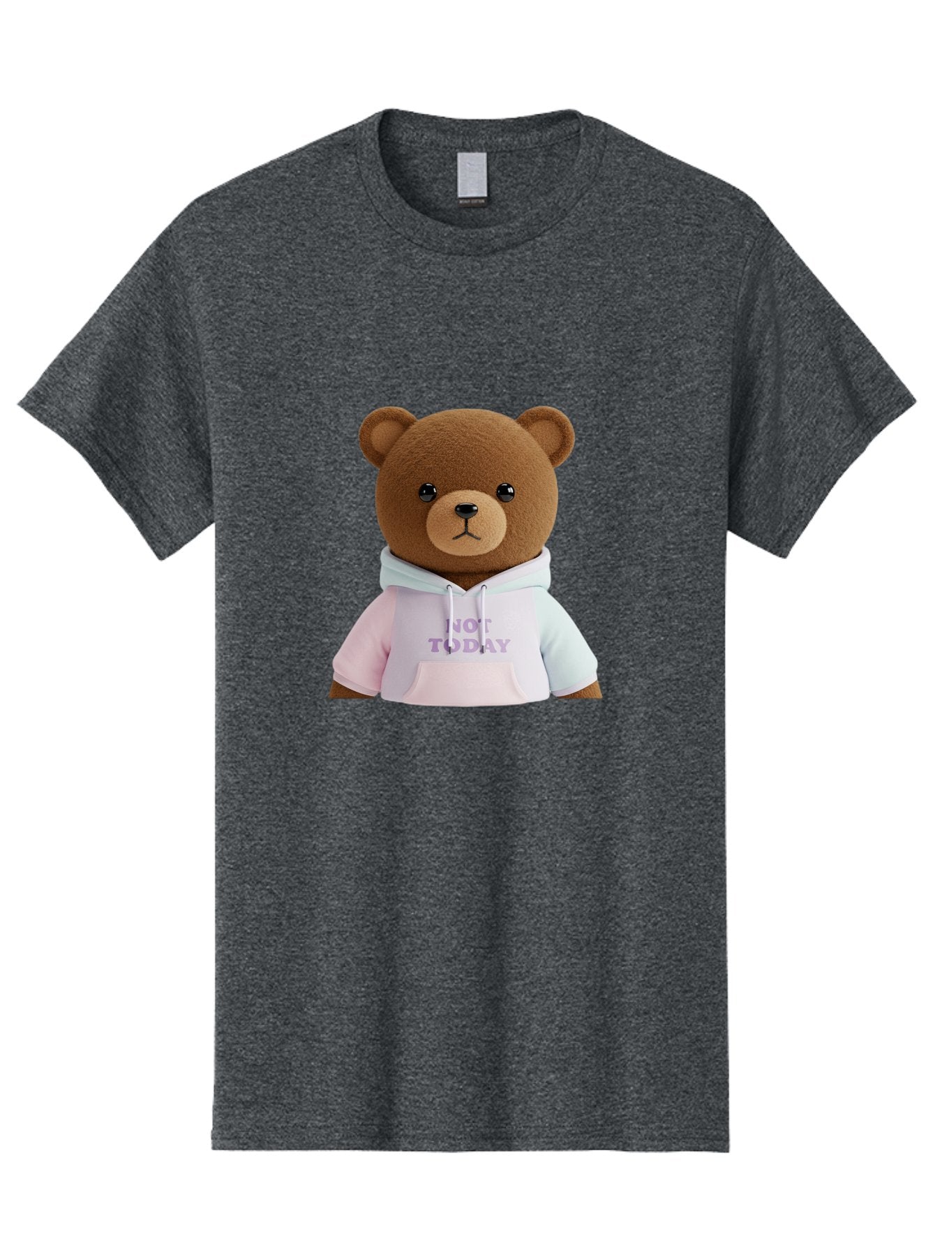Not-Today-Teddy-Bear Men'S Graphic Tee, 100% Cotton, Comfortable Casual Summer Wear, Machine Washable, Vintage Camera, Old Camera, Antique Camera, Black Camera, Classic Photography, Photography Equipment, Nostalgic Device, Film Camera, Bak973 3
