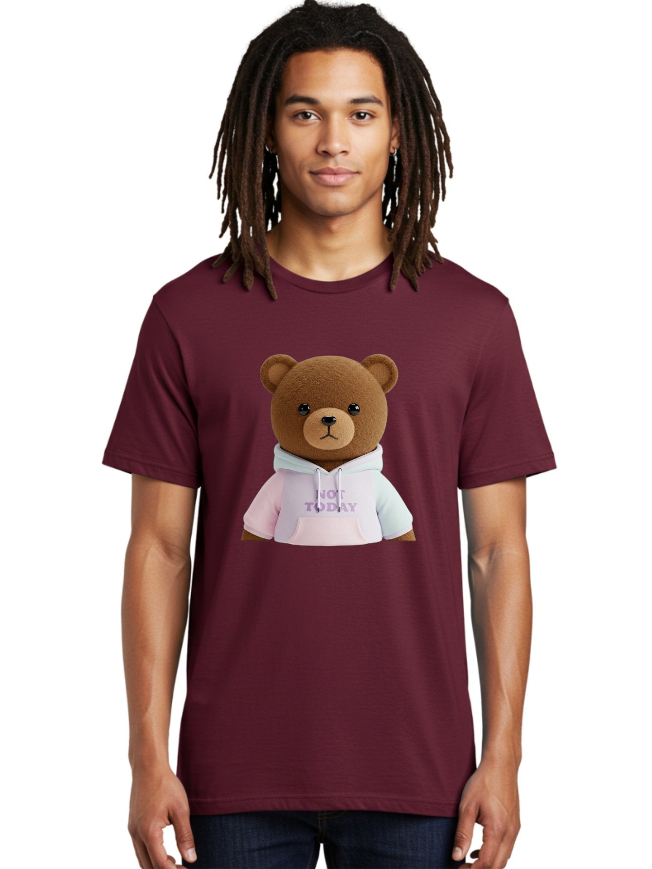 Not-Today-Teddy-Bear Men'S Graphic Tee, 100% Cotton, Comfortable Casual Summer Wear, Machine Washable, Vintage Camera, Old Camera, Antique Camera, Black Camera, Classic Photography, Photography Equipment, Nostalgic Device, Film Camera, Bak973 21