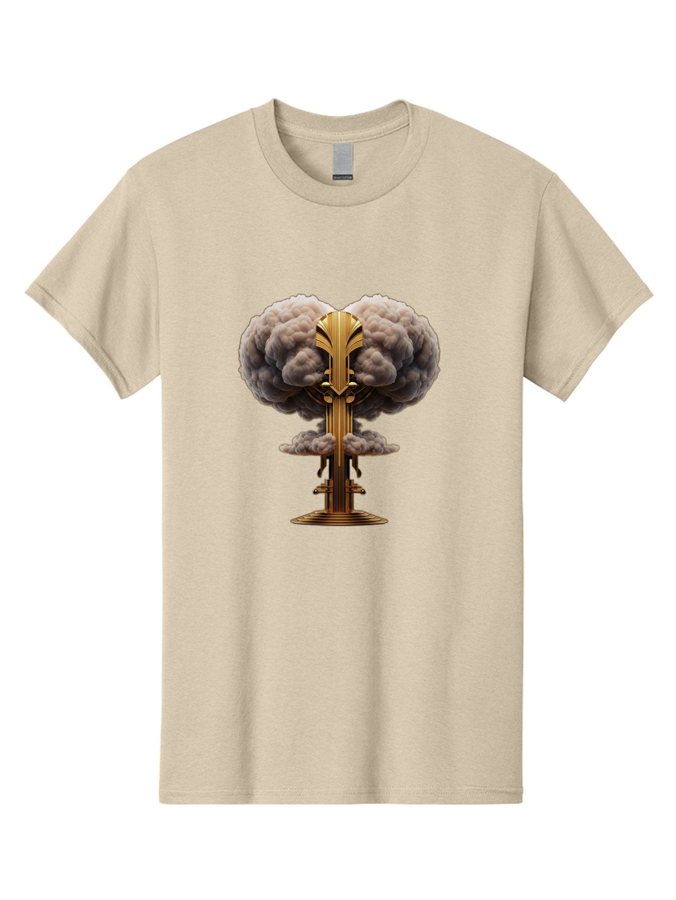 Nuclear-Explosion-Mushroom-Cloud Men'S Graphic Tee, 100% Cotton, Comfortable Casual Summer Wear, Machine Washable, Vintage Camera, Old Camera, Antique Camera, Black Camera, Classic Photography, Photography Equipment, Nostalgic Device, Bak980 12