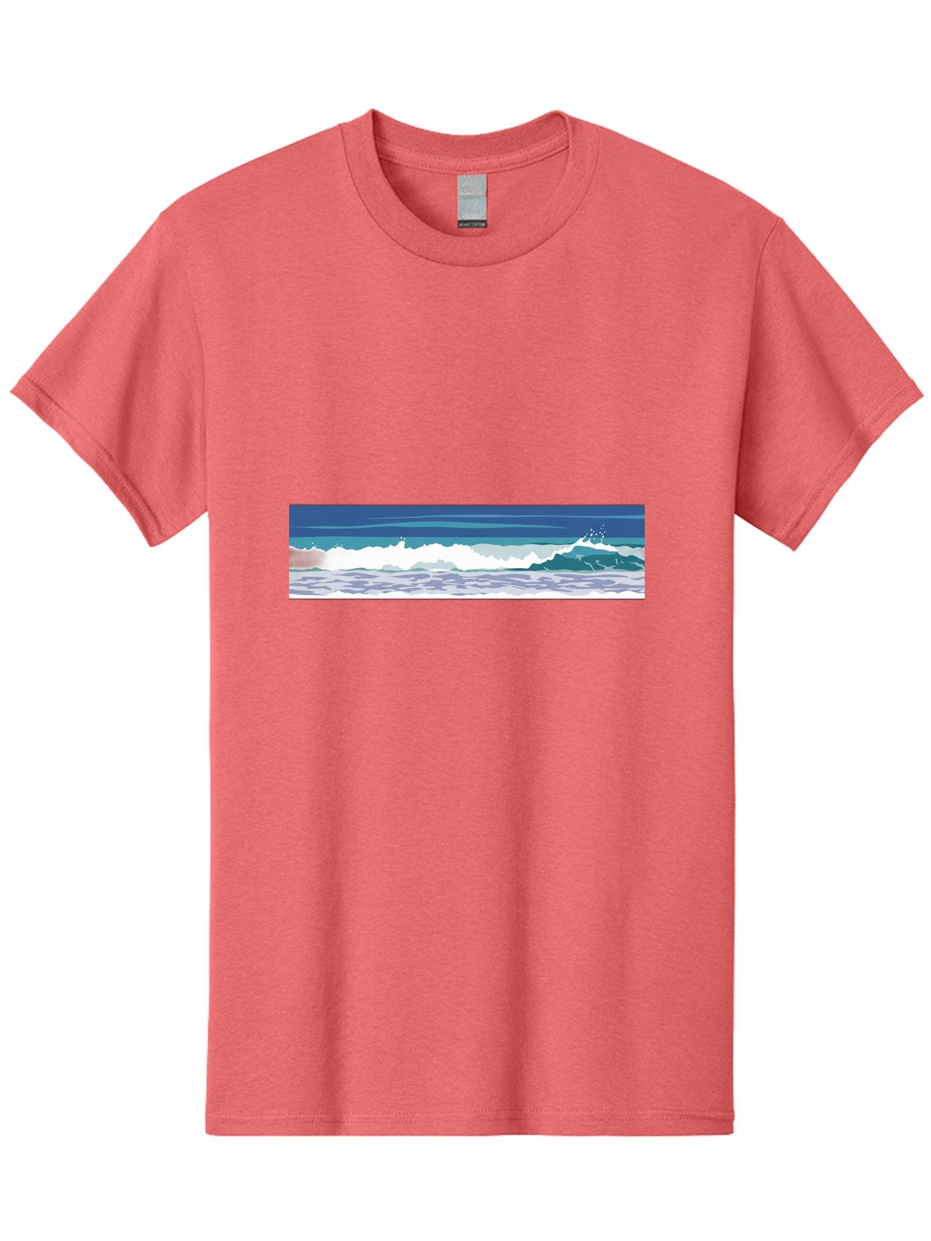 Ocean-Waves-1 Men'S Graphic Tee, 100% Cotton, Comfortable Casual Summer Wear, Machine Washable, Vintage Camera, Old Camera, Antique Camera, Black Camera, Classic Photography, Photography Equipment, Nostalgic Device, Film Camera, Camera Art Bak986
