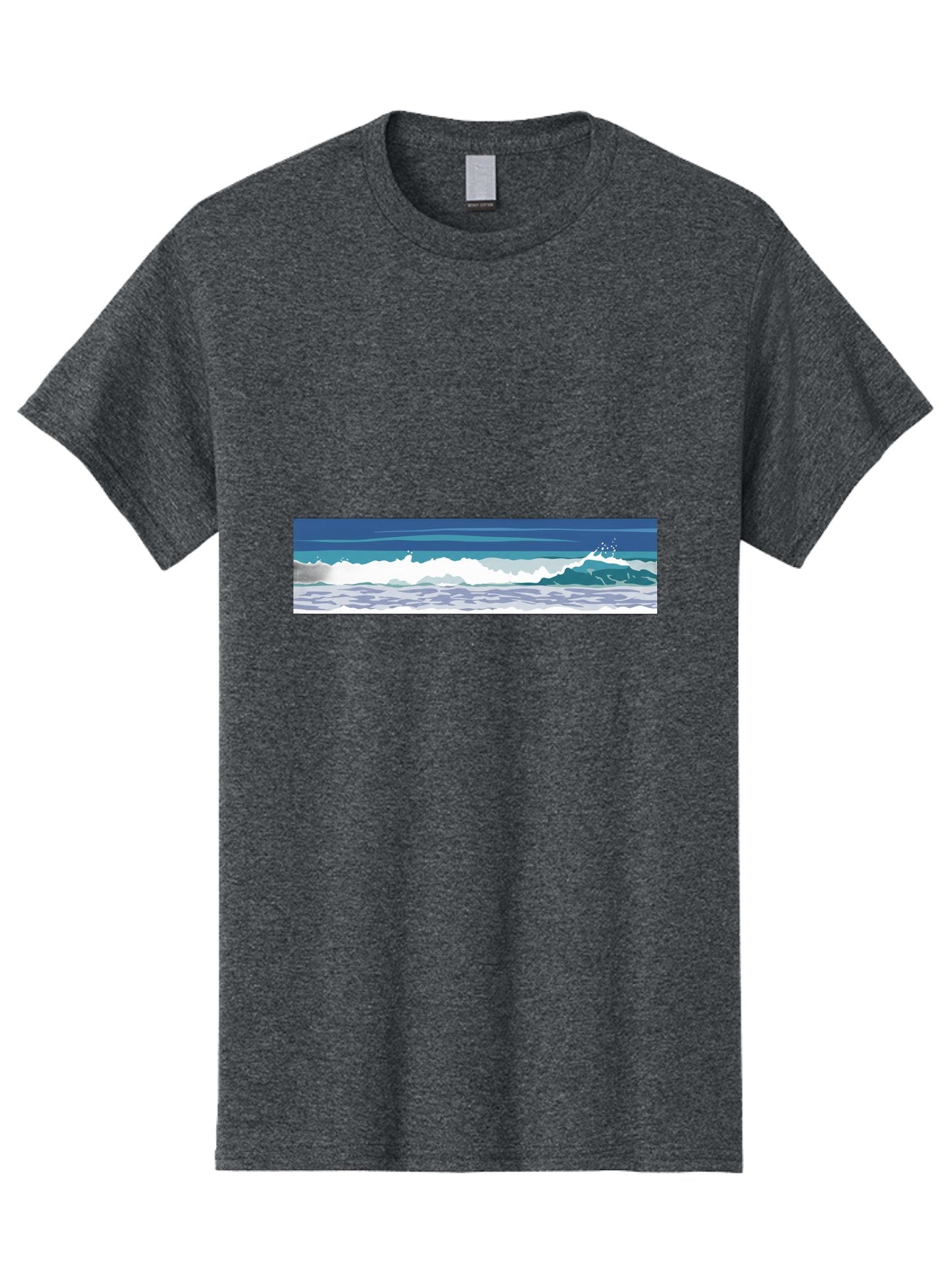 Ocean-Waves-1 Men'S Graphic Tee, 100% Cotton, Comfortable Casual Summer Wear, Machine Washable, Vintage Camera, Old Camera, Antique Camera, Black Camera, Classic Photography, Photography Equipment, Nostalgic Device, Film Camera, Camera Art Bak986 5