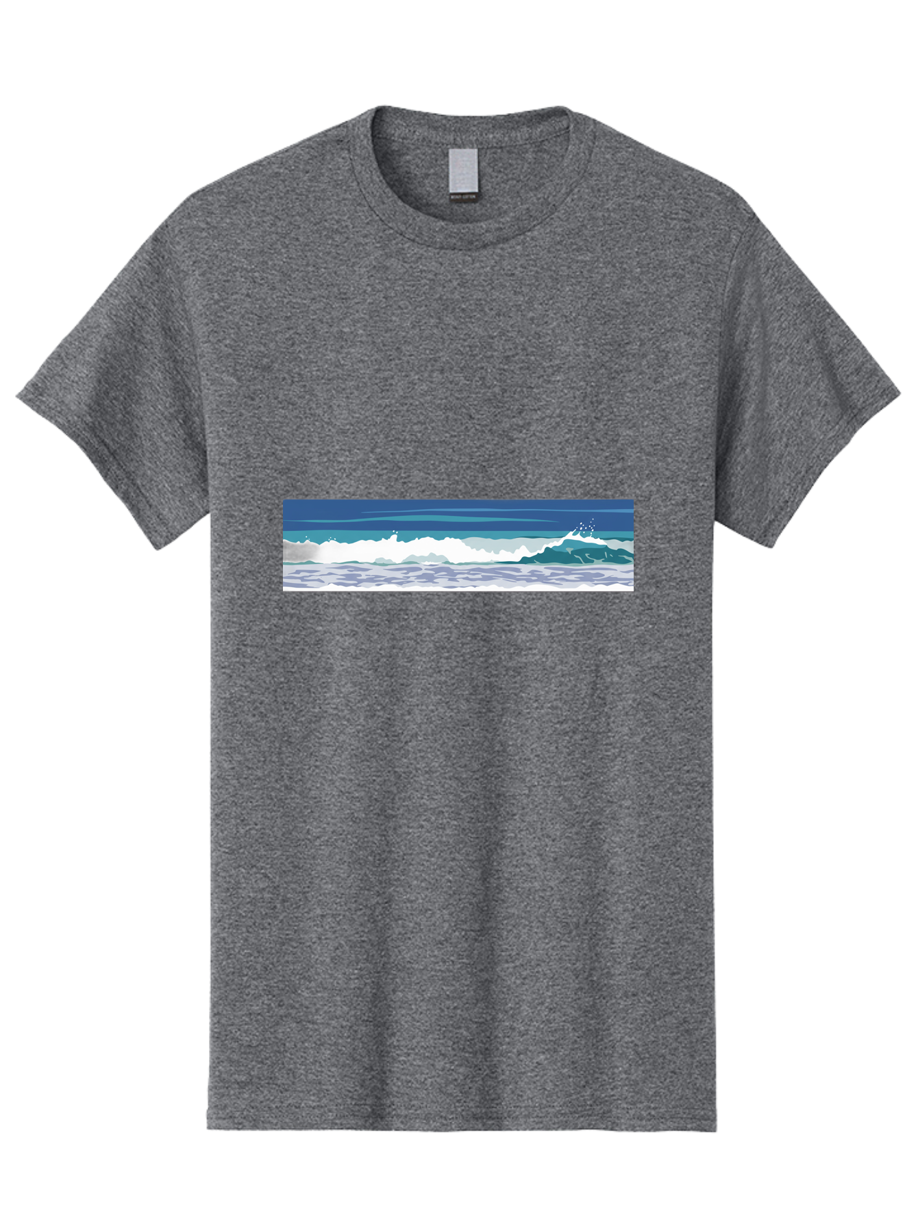 Ocean-Waves-1 Men'S Graphic Tee, 100% Cotton, Comfortable Casual Summer Wear, Machine Washable, Vintage Camera, Old Camera, Antique Camera, Black Camera, Classic Photography, Photography Equipment, Nostalgic Device, Film Camera, Camera Art Bak986 12