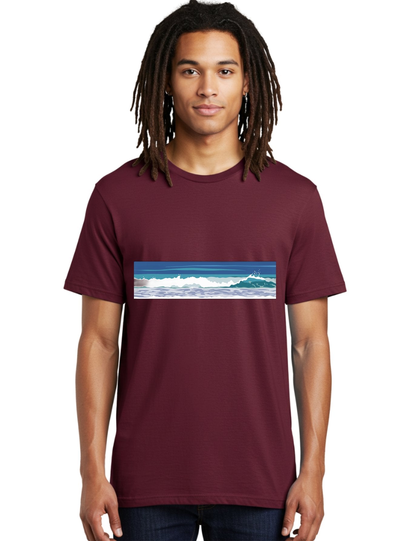 Ocean-Waves-1 Men'S Graphic Tee, 100% Cotton, Comfortable Casual Summer Wear, Machine Washable, Vintage Camera, Old Camera, Antique Camera, Black Camera, Classic Photography, Photography Equipment, Nostalgic Device, Film Camera, Camera Art Bak986 26