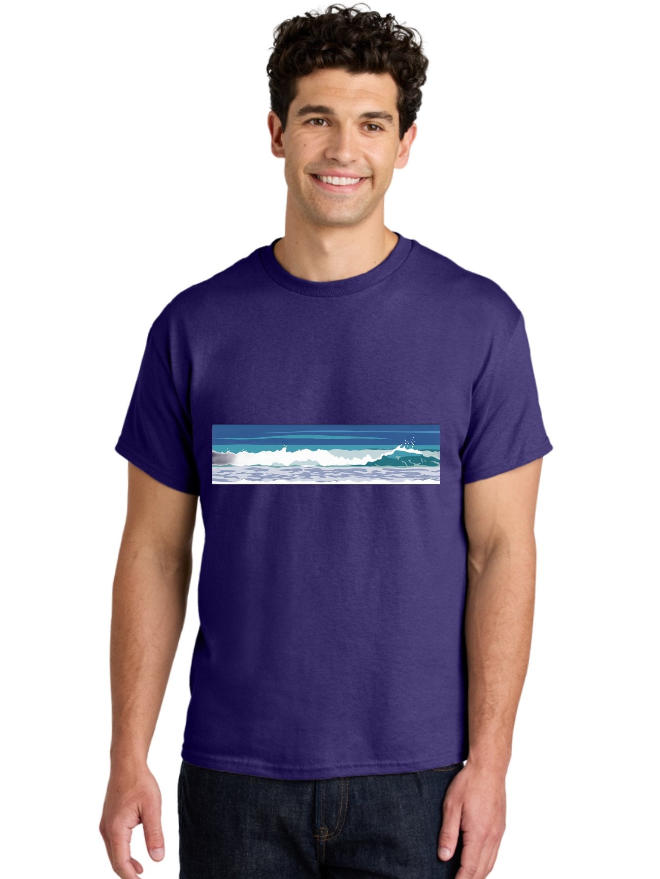Ocean-Waves-1 Men'S Graphic Tee, 100% Cotton, Comfortable Casual Summer Wear, Machine Washable, Vintage Camera, Old Camera, Antique Camera, Black Camera, Classic Photography, Photography Equipment, Nostalgic Device, Film Camera, Camera Art Bak986 17