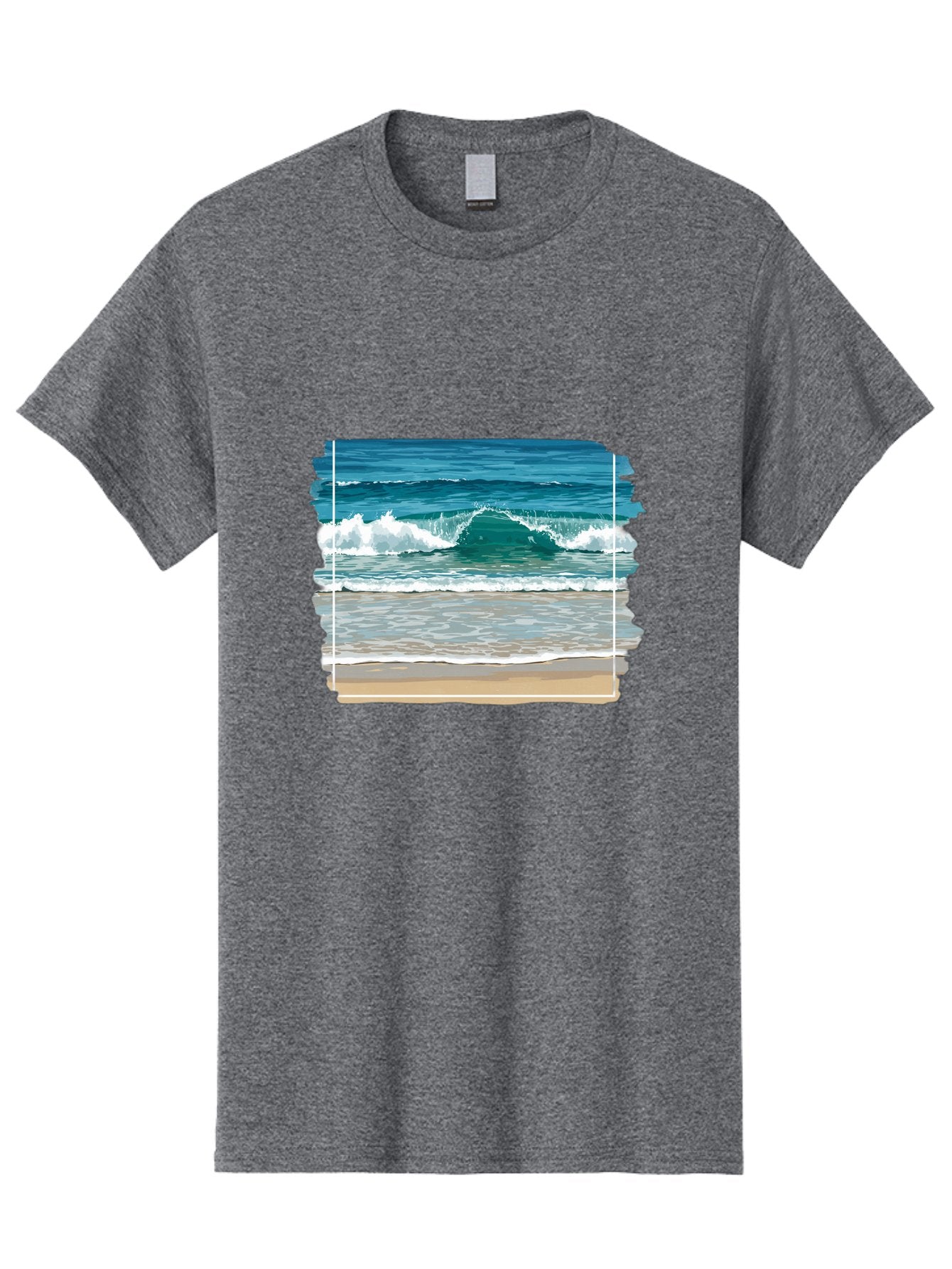 Ocean-Waves-2 Men'S Graphic Tee, 100% Cotton, Comfortable Casual Summer Wear, Machine Washable, Vintage Camera, Old Camera, Antique Camera, Black Camera, Classic Photography, Photography Equipment, Nostalgic Device, Film Camera, Camera Art Bak987 5